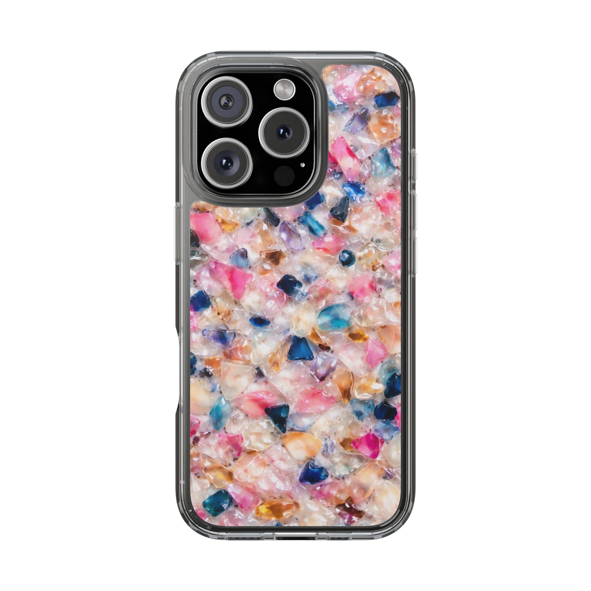 Crystal Candy Clear Case — Sparkling Candy Print Phone Case