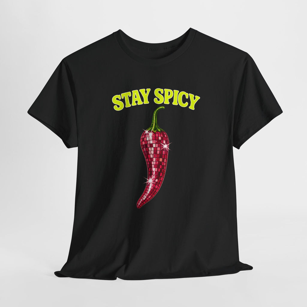 Stay Spicy Chilli Disco T-Shirt — Fun Spicy Pepper Graphic Tee