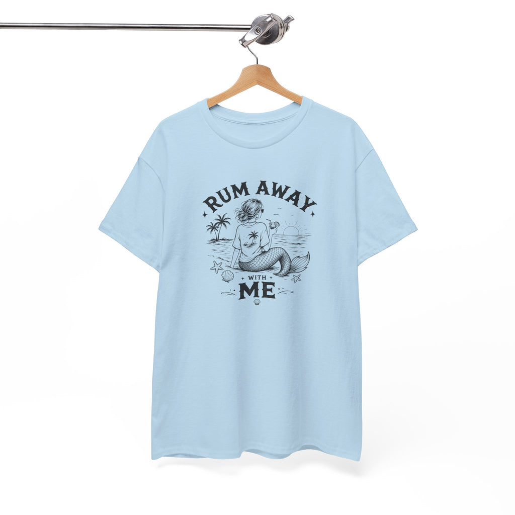 Rum Away With Me Mermaid T-Shirt — Summer Beach Tee