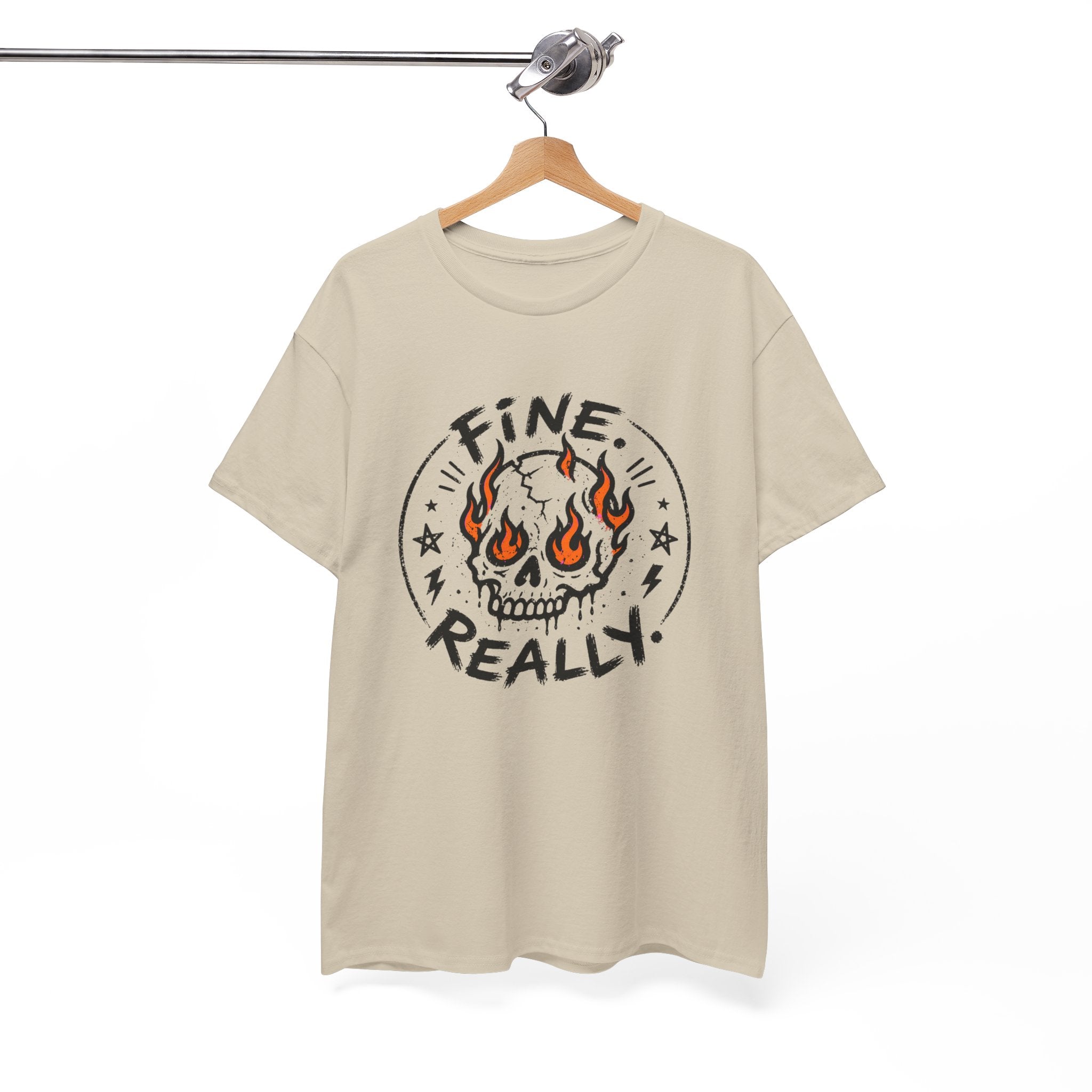 Fine. Really. Skull T-Shirt — Summer Skull Graphic Tee