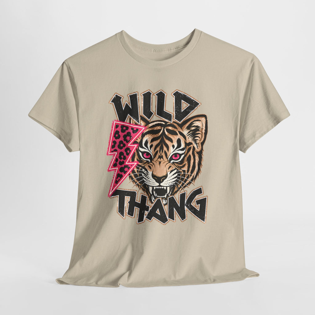 WILD THANG Graphic Tee — Bold Retro Text T-Shirt for Adventure Lovers