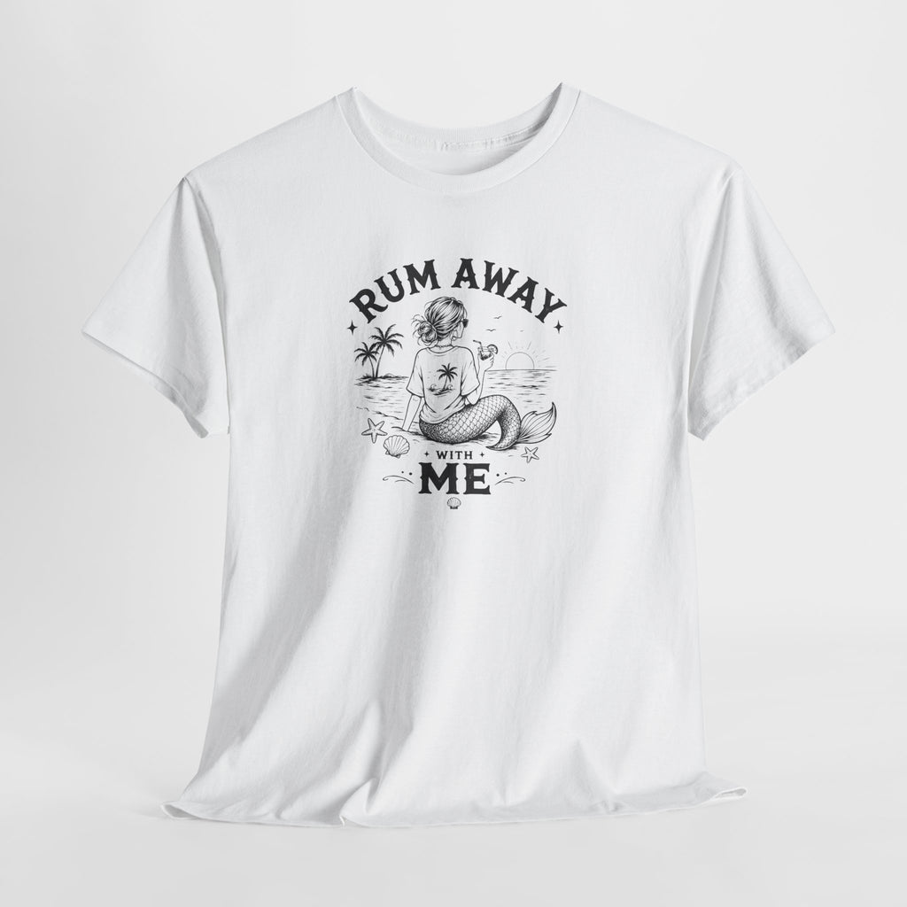 Rum Away With Me Mermaid T-Shirt — Summer Beach Tee
