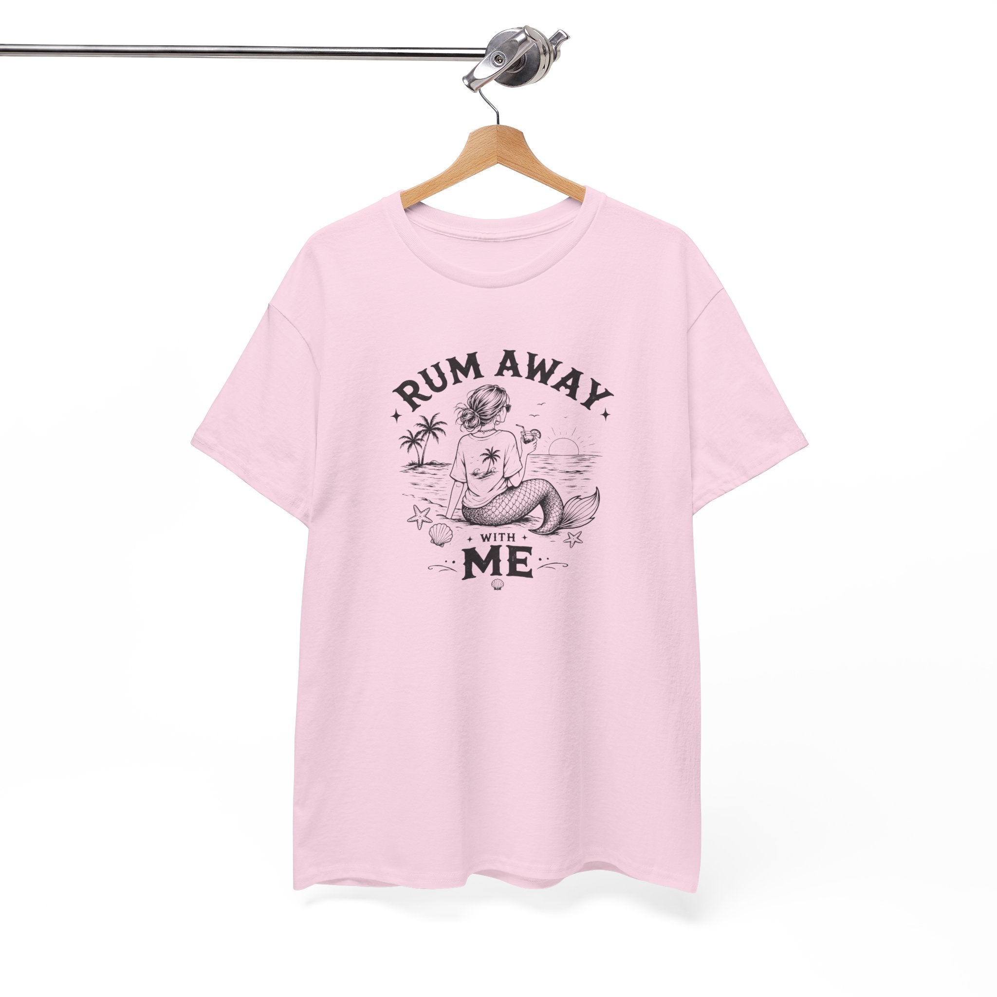 Rum Away With Me Mermaid T-Shirt — Summer Beach Tee
