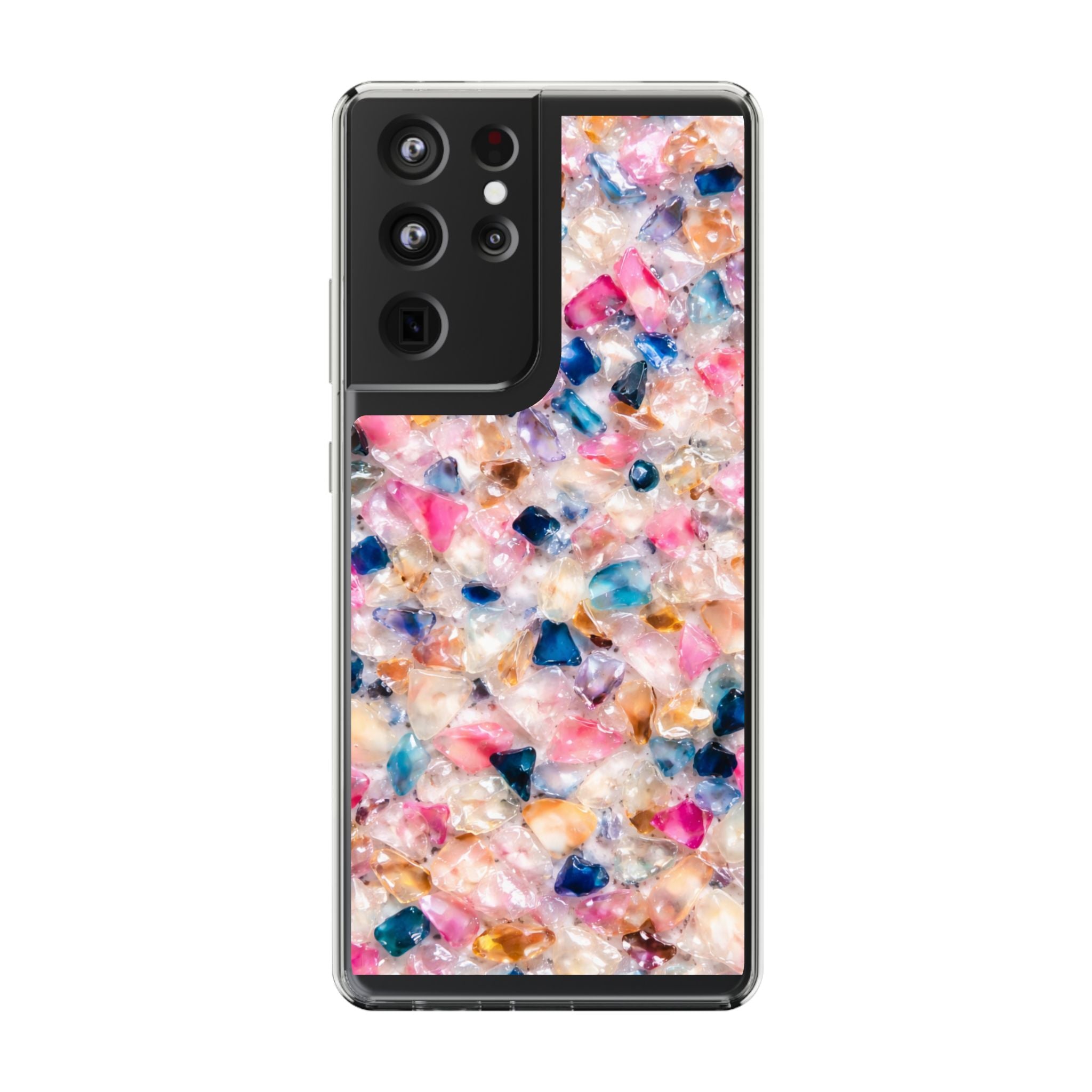 Crystal Candy Clear Case — Sparkling Candy Print Phone Case