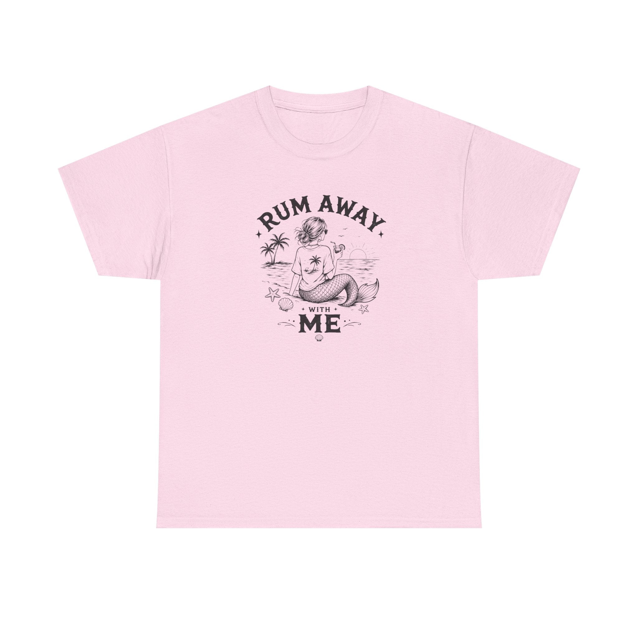 Rum Away With Me Mermaid T-Shirt — Summer Beach Tee