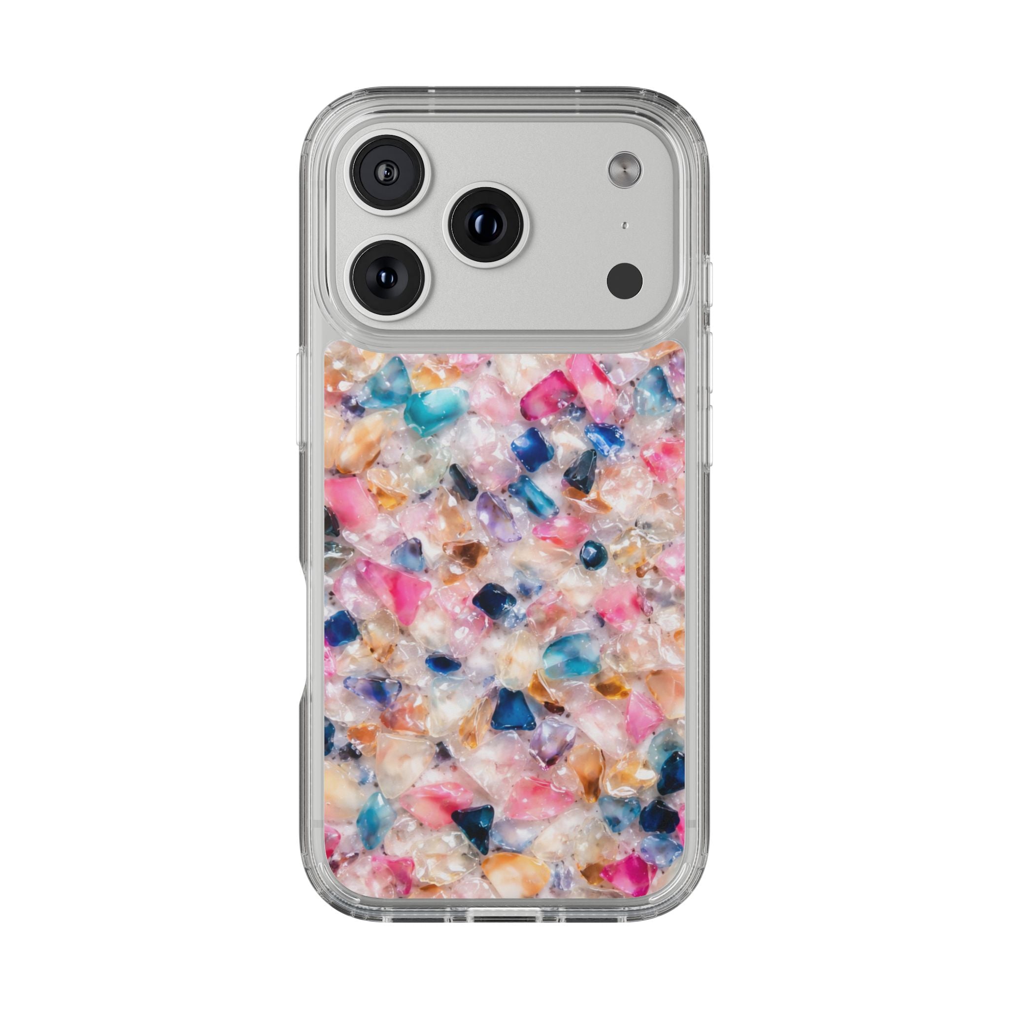 Crystal Candy Clear Case — Sparkling Candy Print Phone Case