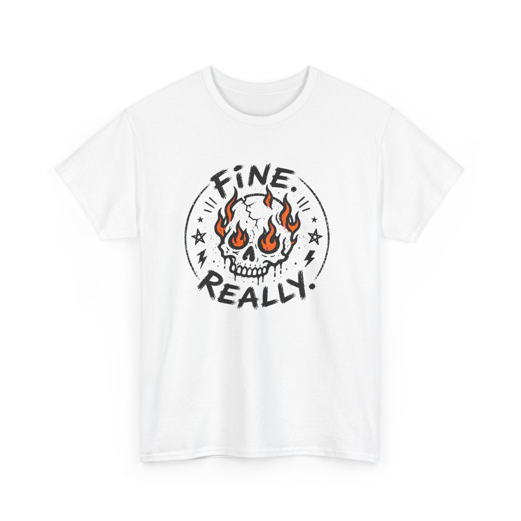 Fine. Really. Skull T-Shirt — Summer Skull Graphic Tee