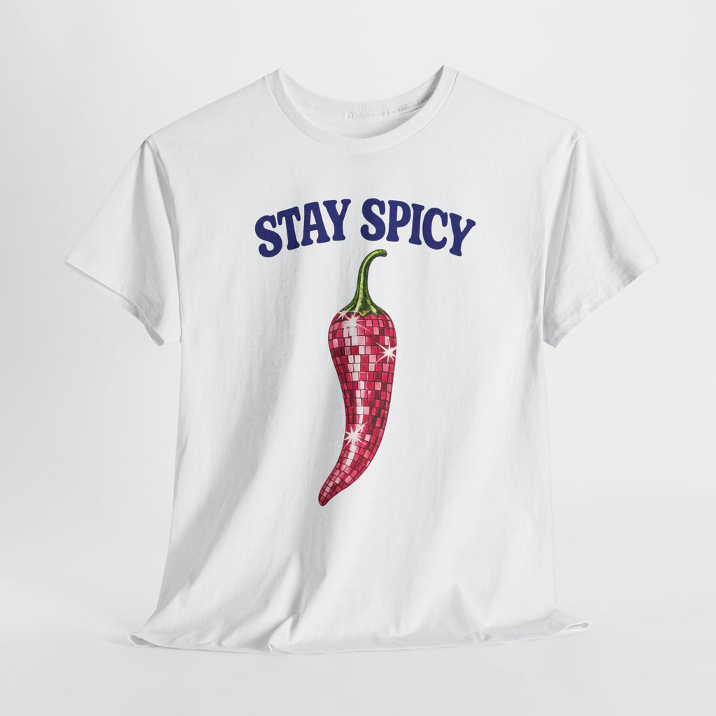 Stay Spicy Chilli Disco T-Shirt — Fun Spicy Pepper Graphic Tee
