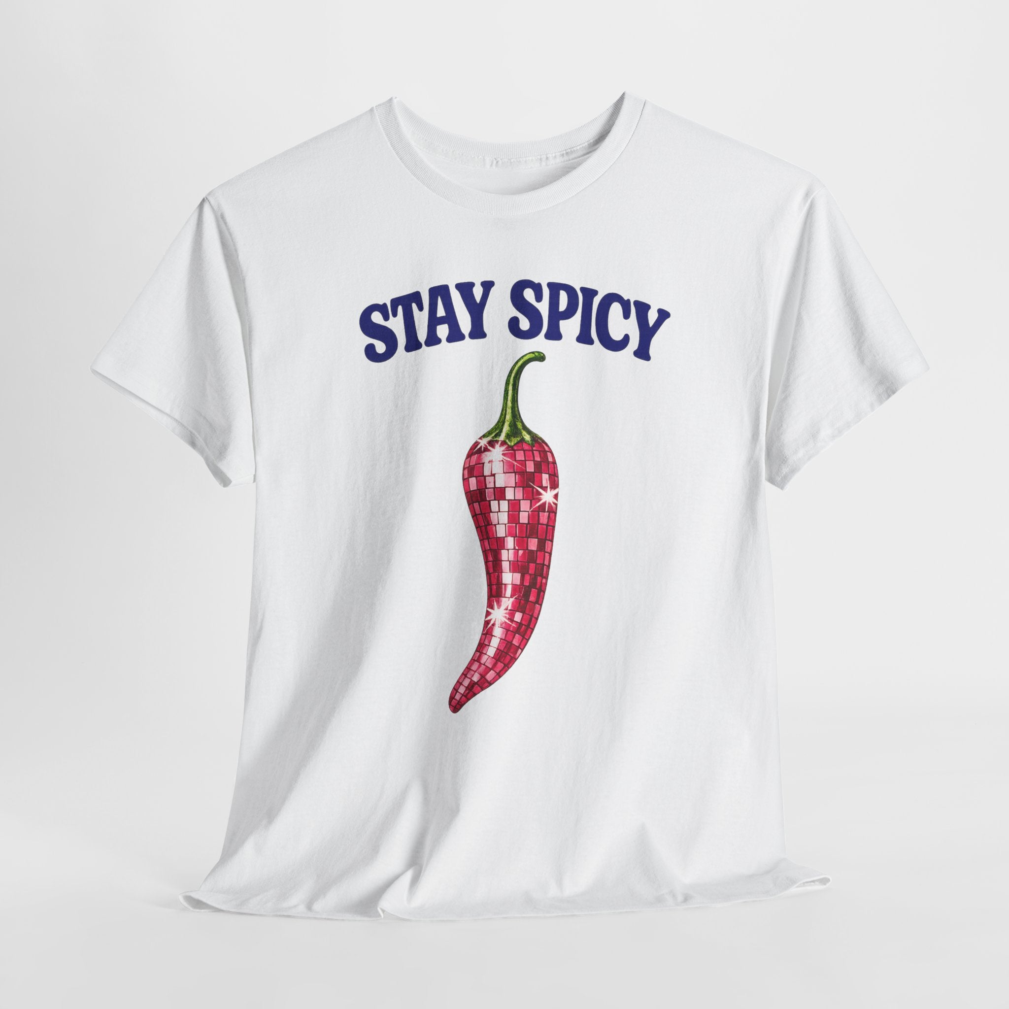 Stay Spicy Chilli Disco T-Shirt — Fun Spicy Pepper Graphic Tee