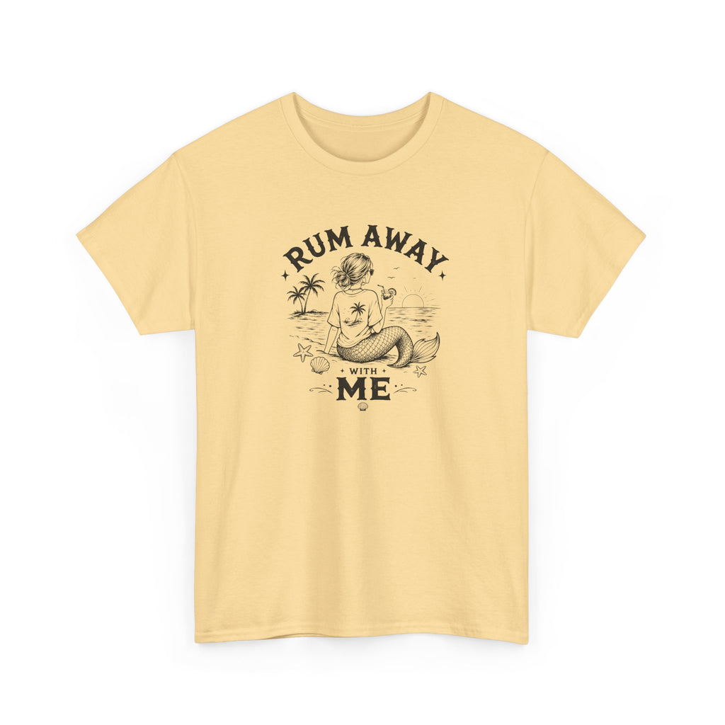Rum Away With Me Mermaid T-Shirt — Summer Beach Tee
