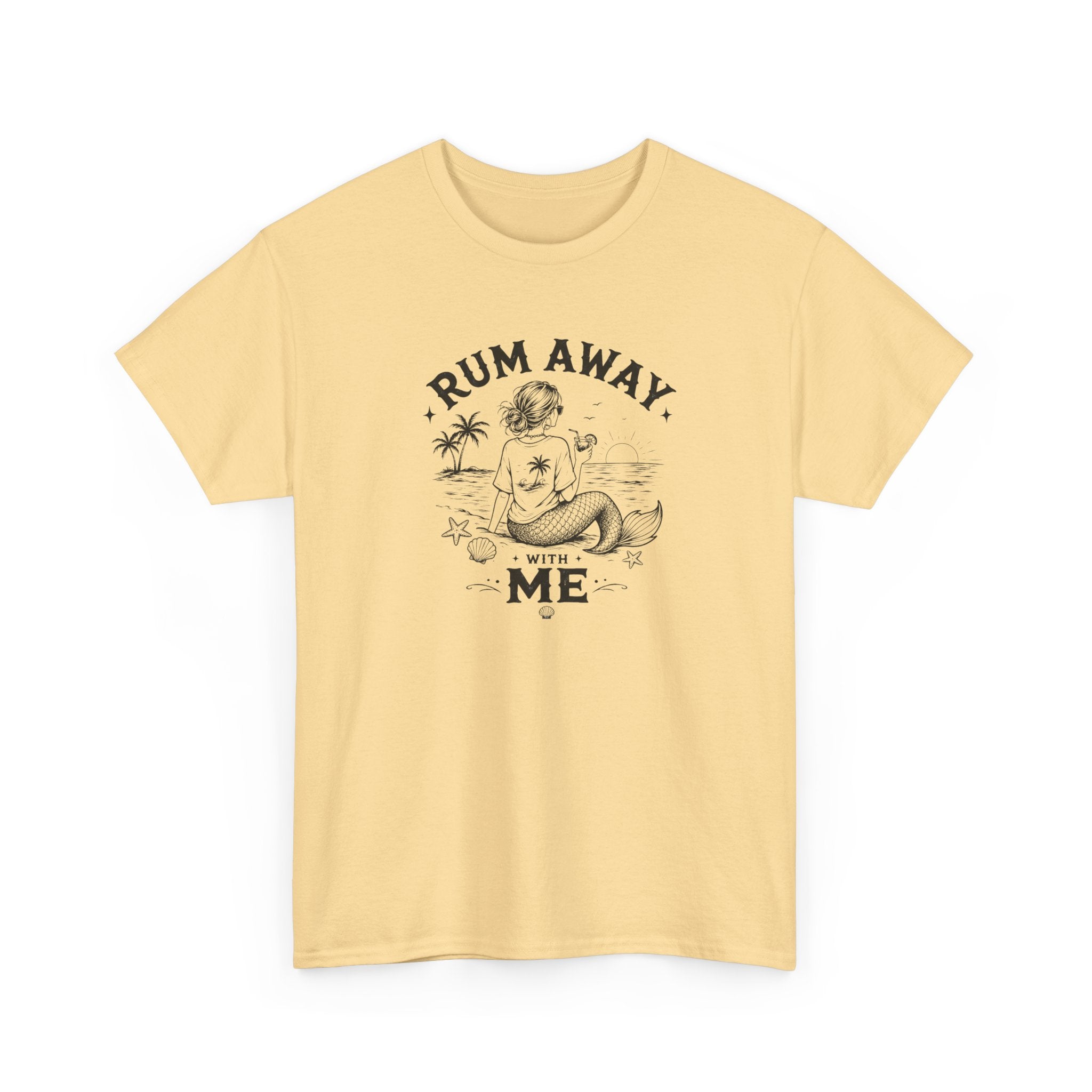 Rum Away With Me Mermaid T-Shirt — Summer Beach Tee