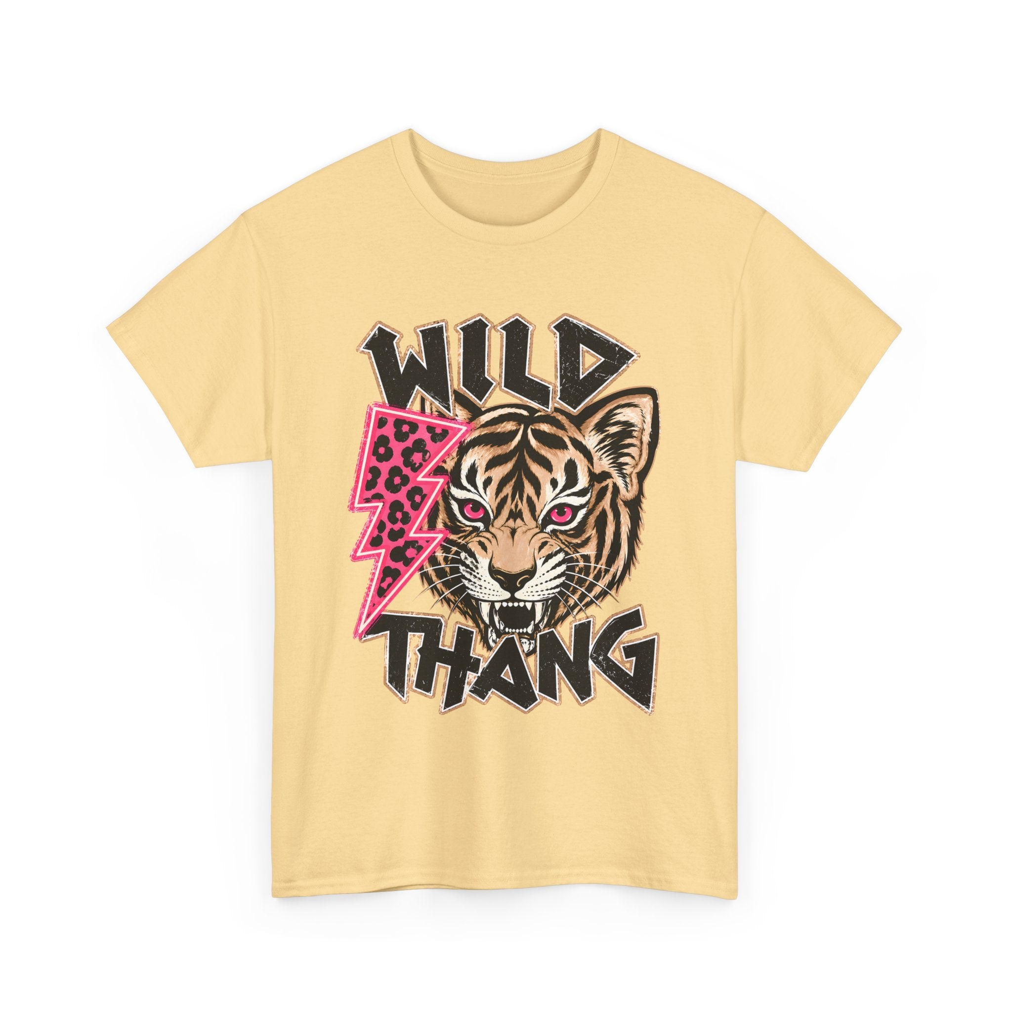 WILD THANG Graphic Tee — Bold Retro Text T-Shirt for Adventure Lovers