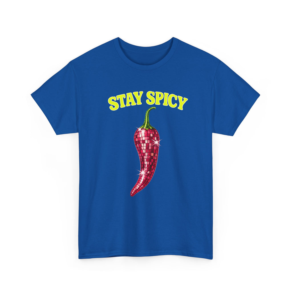 Stay Spicy Chilli Disco T-Shirt — Fun Spicy Pepper Graphic Tee