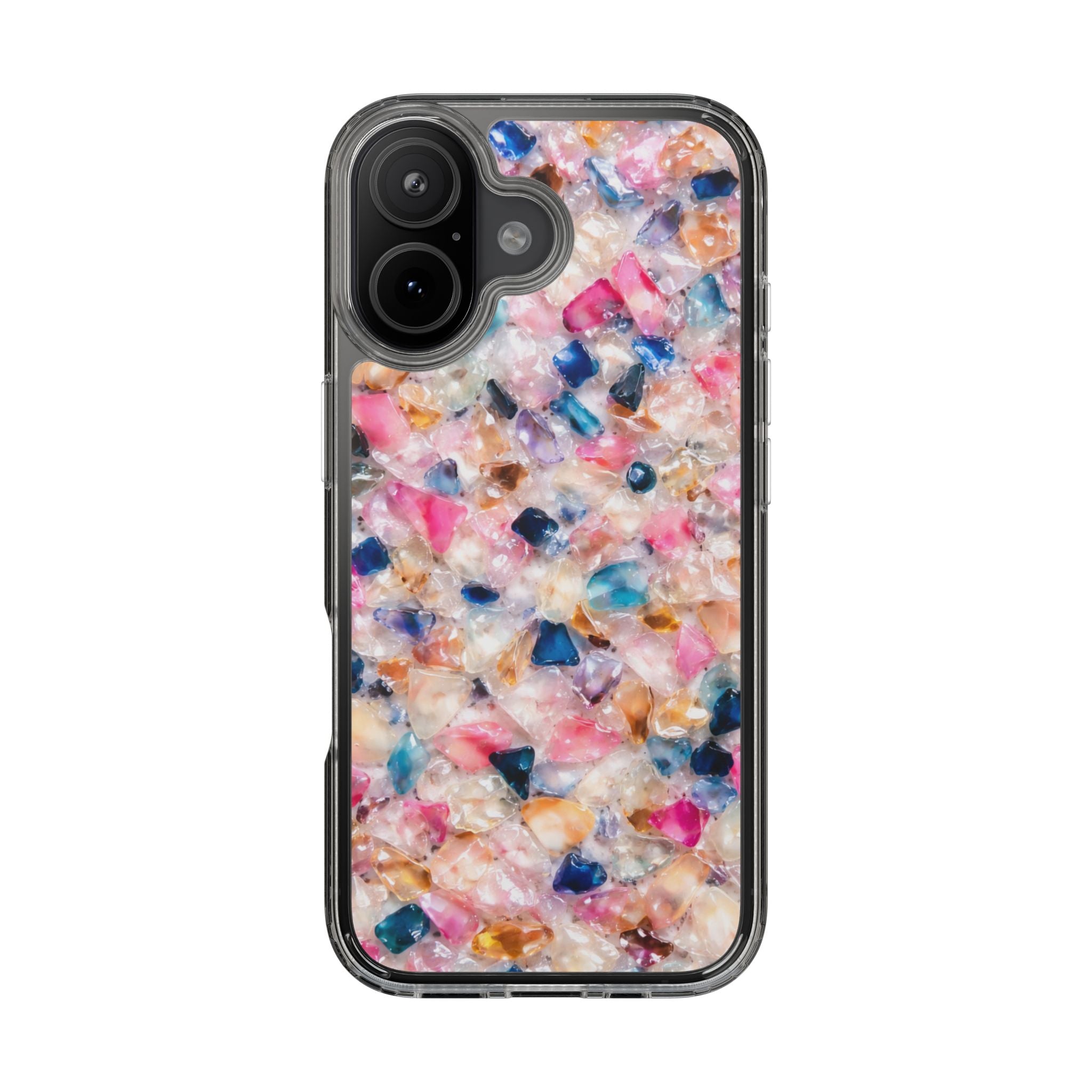 Crystal Candy Clear Case — Sparkling Candy Print Phone Case