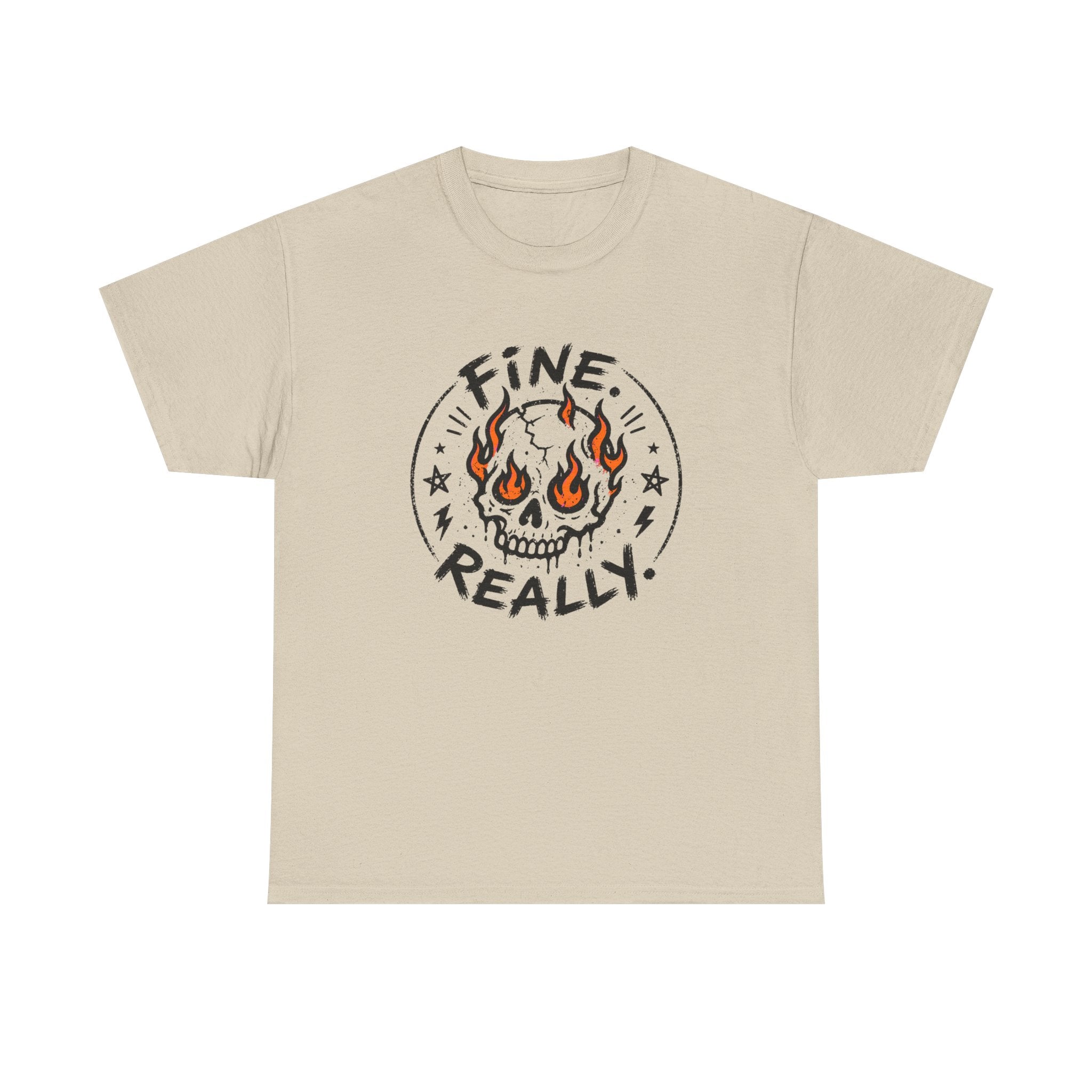 Fine. Really. Skull T-Shirt — Summer Skull Graphic Tee