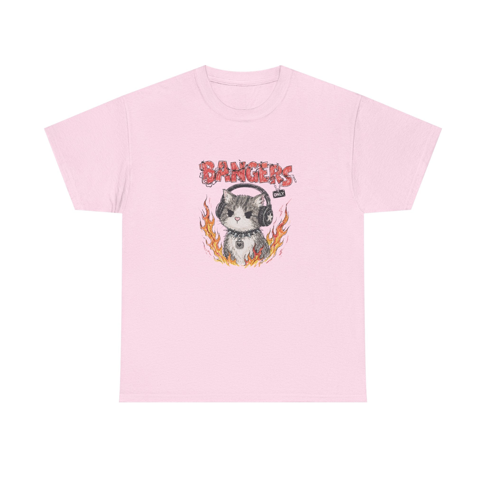 Bangers Only Cat T-Shirt — Funny Cat Music Lover Tee