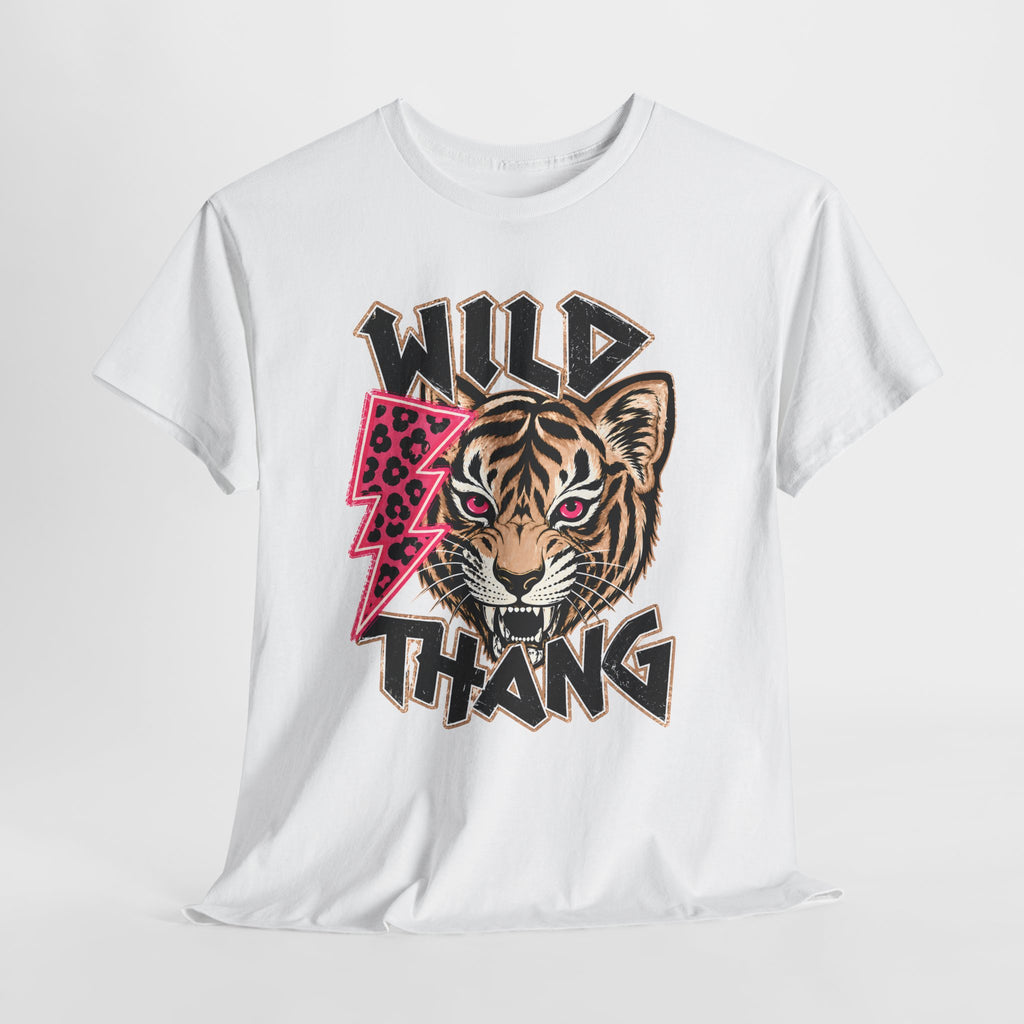 WILD THANG Graphic Tee — Bold Retro Text T-Shirt for Adventure Lovers