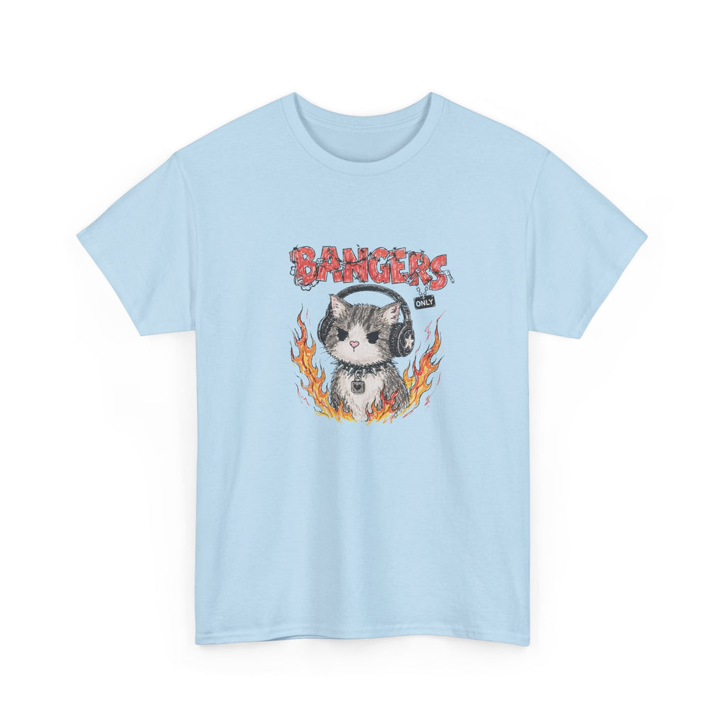 Bangers Only Cat T-Shirt — Funny Cat Music Lover Tee