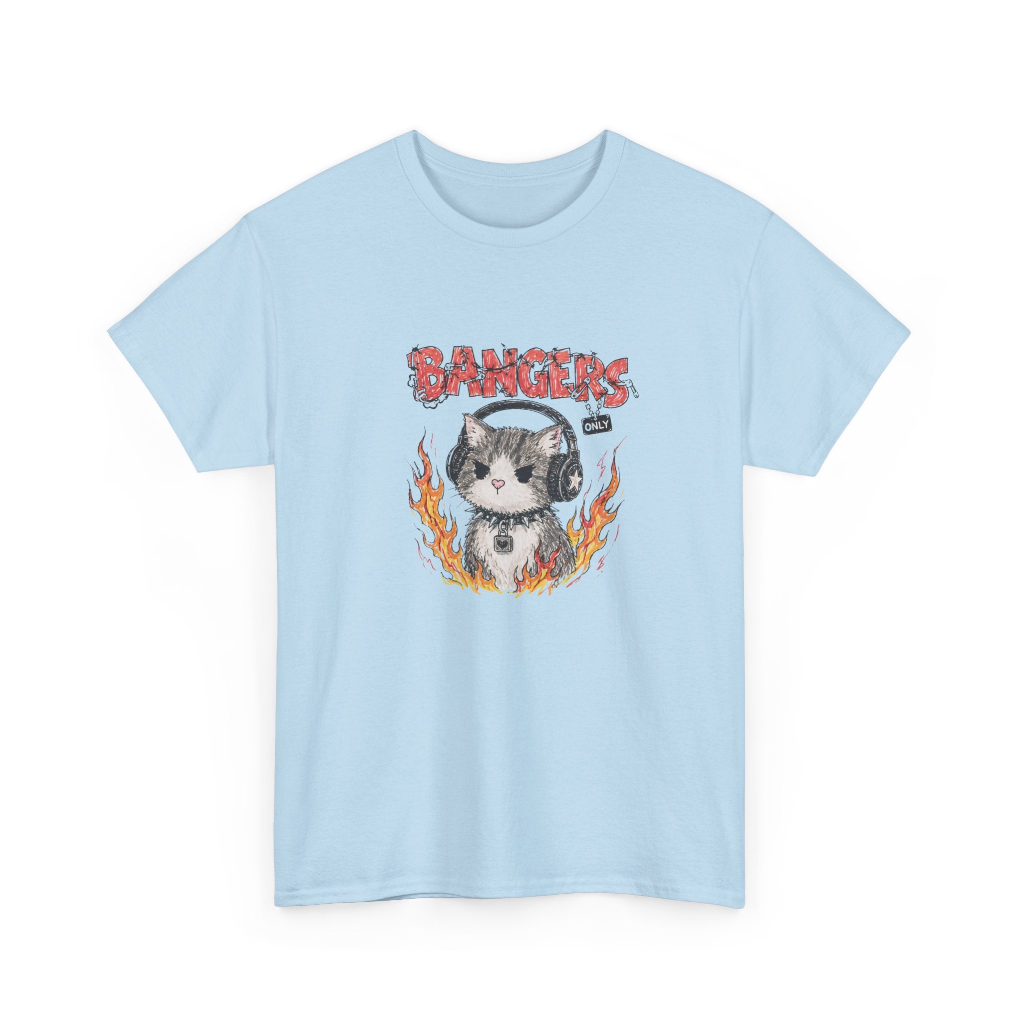 Bangers Only Cat T-Shirt — Funny Cat Music Lover Tee
