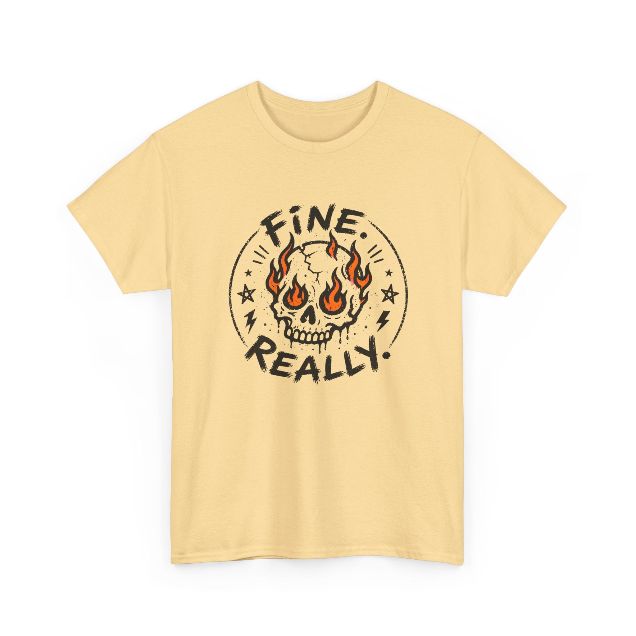 Fine. Really. Skull T-Shirt — Summer Skull Graphic Tee