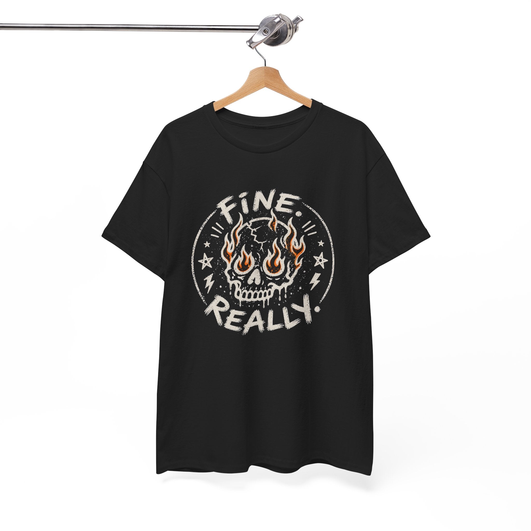 Fine. Really. Skull T-Shirt — Summer Skull Graphic Tee