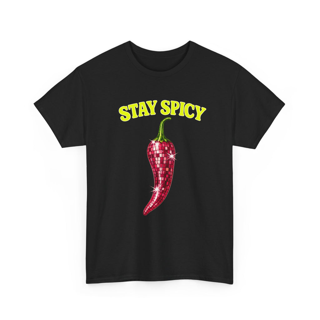 Stay Spicy Chilli Disco T-Shirt — Fun Spicy Pepper Graphic Tee