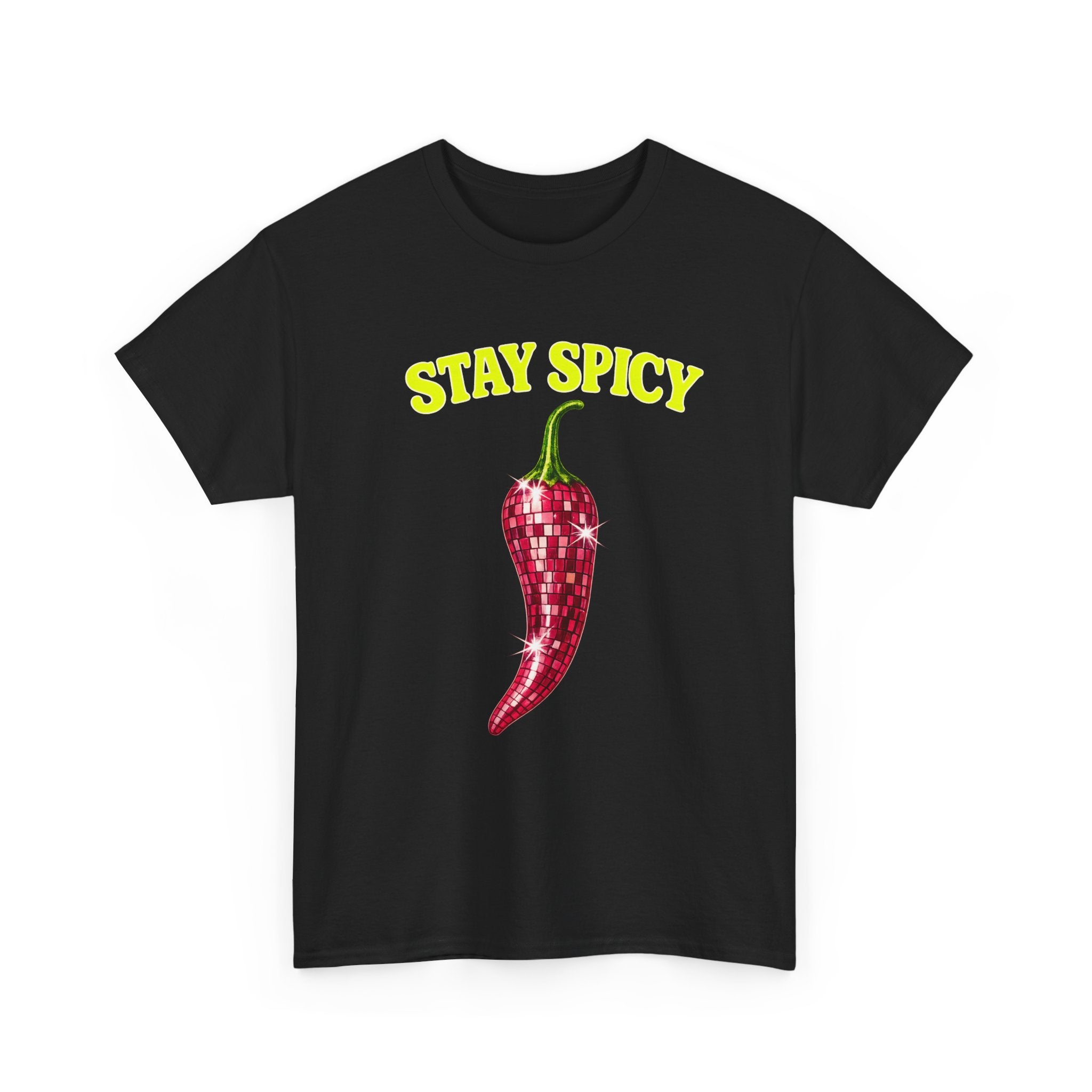 Stay Spicy Chilli Disco T-Shirt — Fun Spicy Pepper Graphic Tee