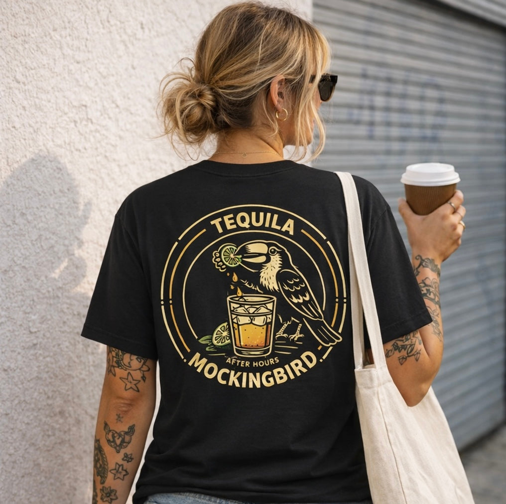 Tequila Mockingbird, T-Shirt, Black