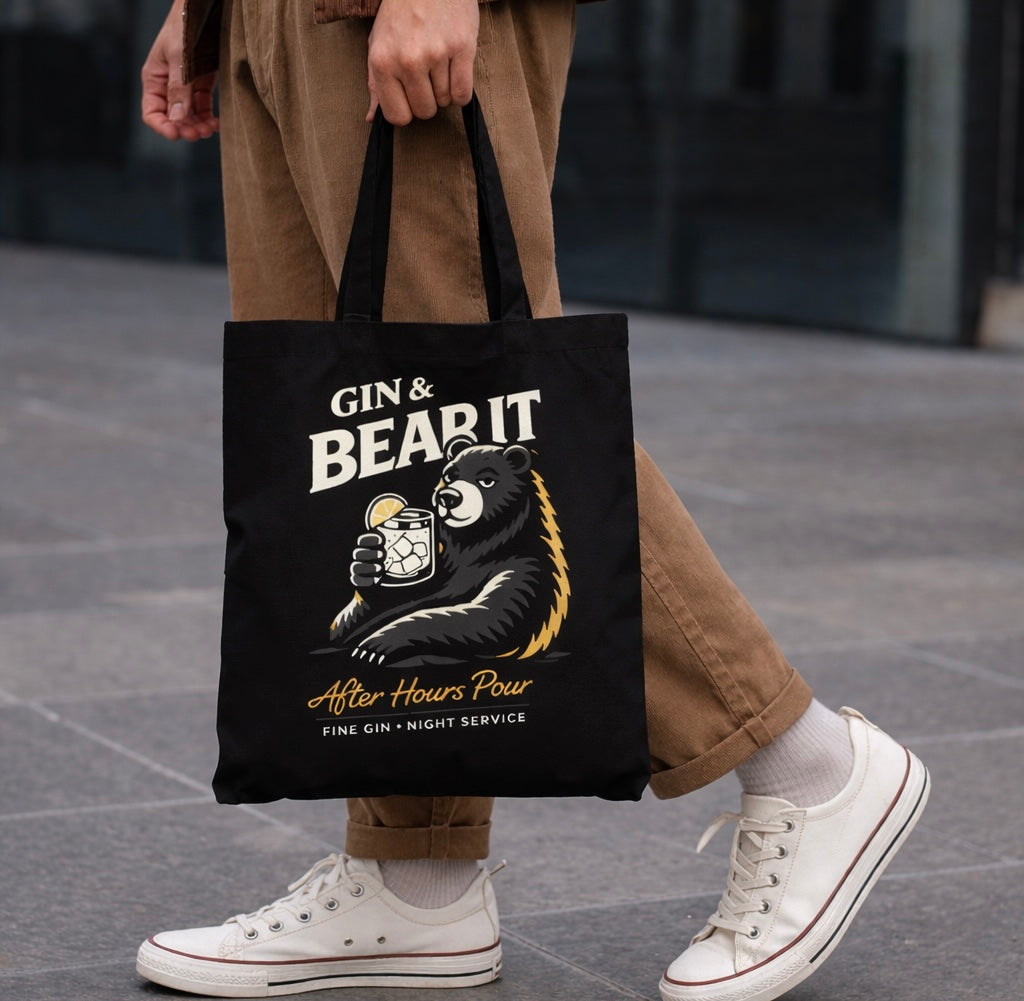 Gin & Bear It, Cotton Tote
