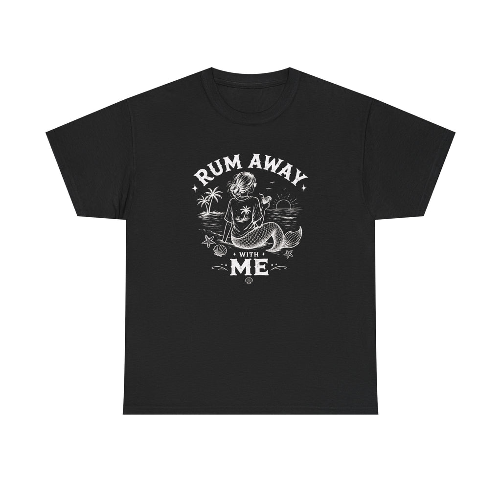 Rum Away With Me Mermaid T-Shirt — Summer Beach Tee