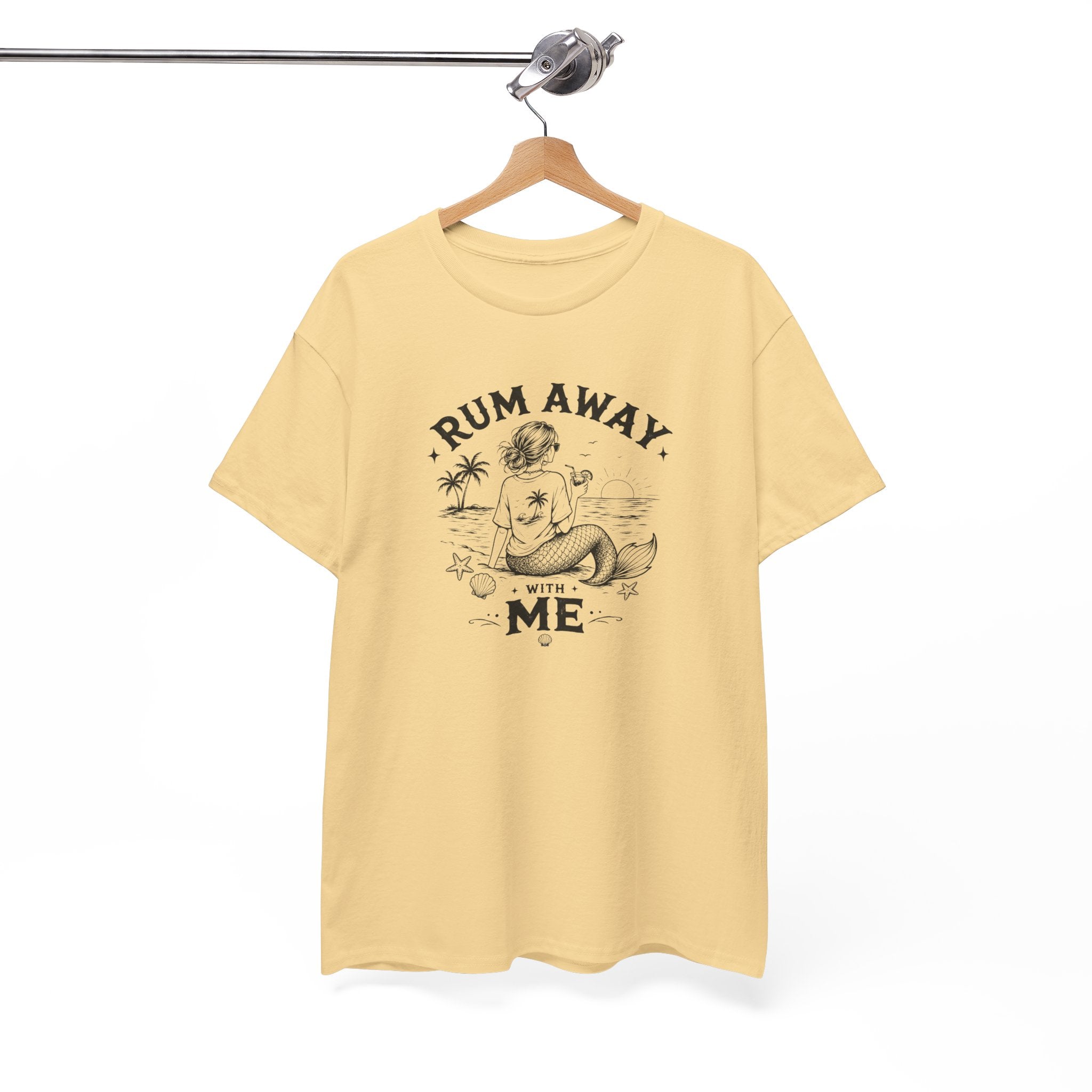 Rum Away With Me Mermaid T-Shirt — Summer Beach Tee