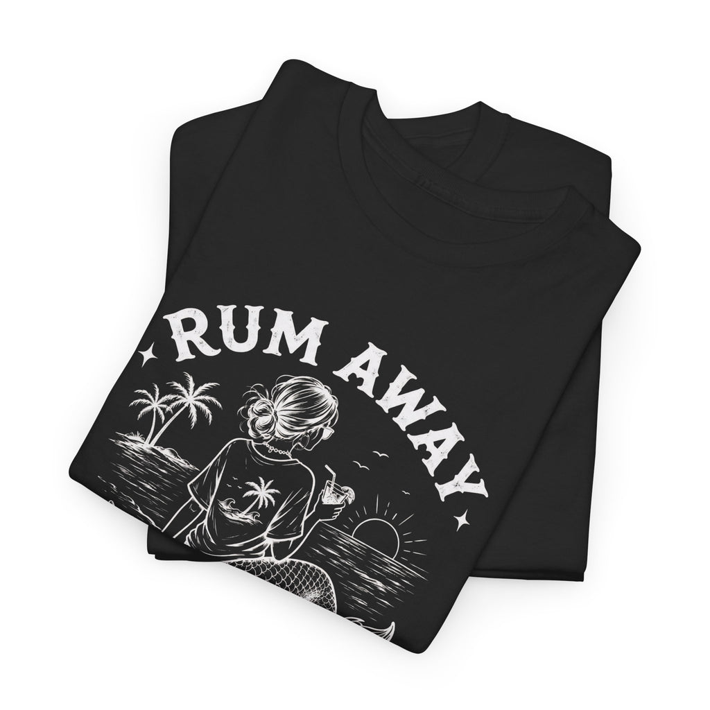 Rum Away With Me Mermaid T-Shirt — Summer Beach Tee