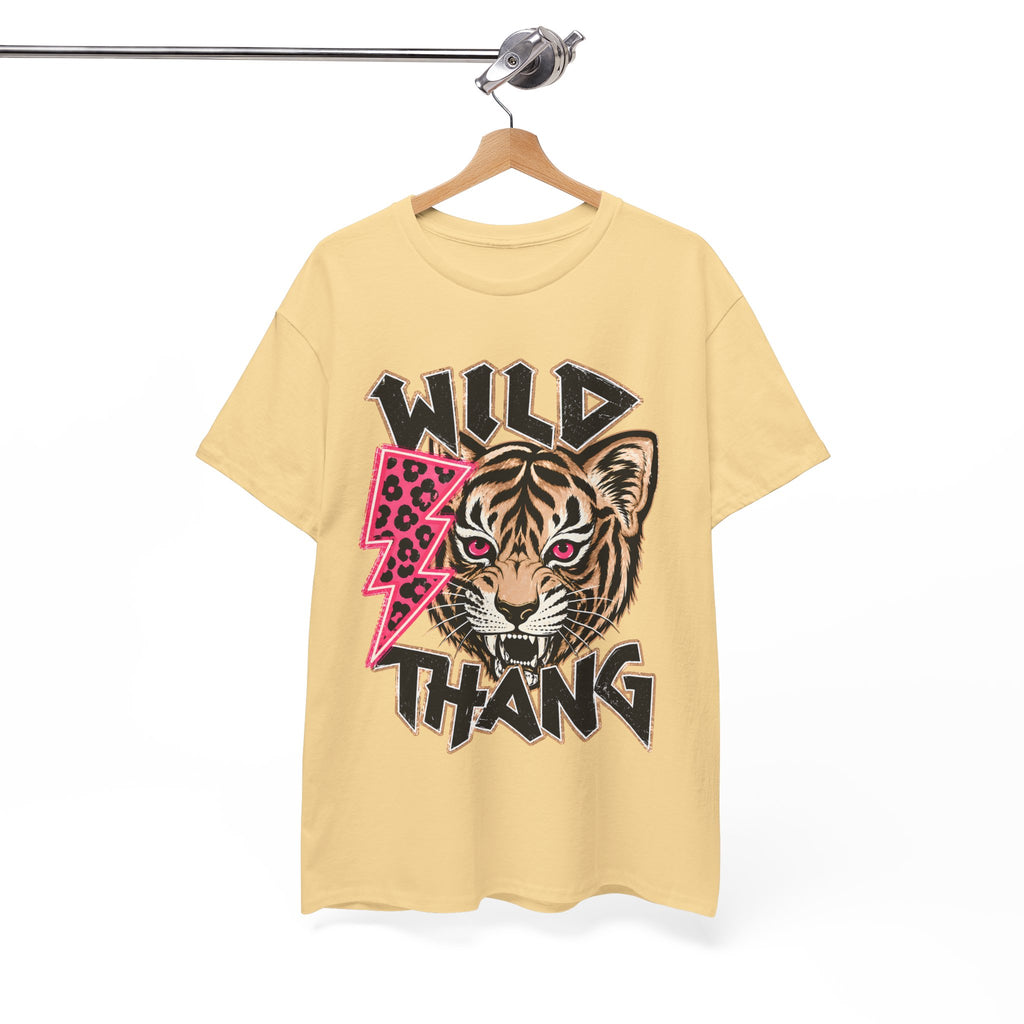 WILD THANG Graphic Tee — Bold Retro Text T-Shirt for Adventure Lovers