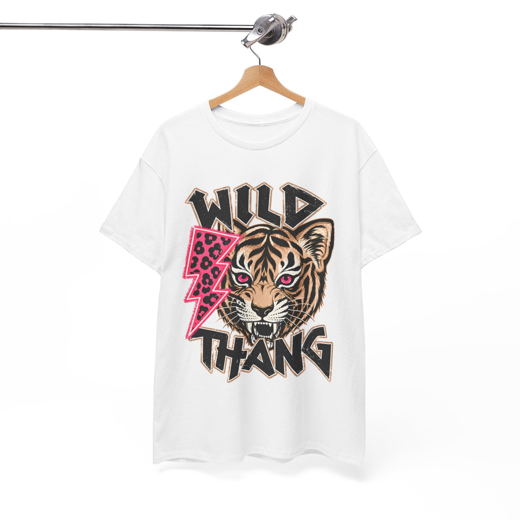WILD THANG Graphic Tee — Bold Retro Text T-Shirt for Adventure Lovers