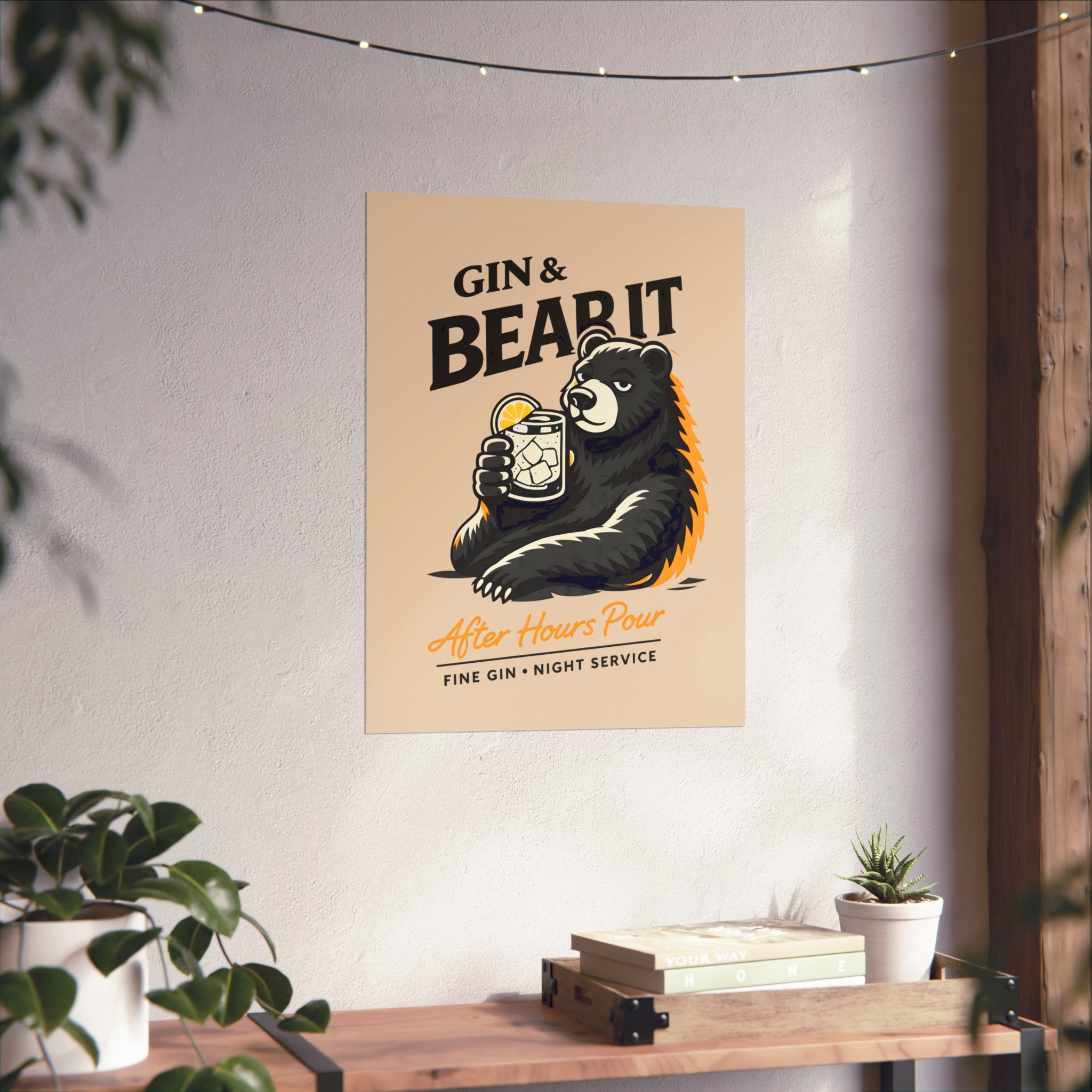 Gin & Bear It! Fine Art Poster