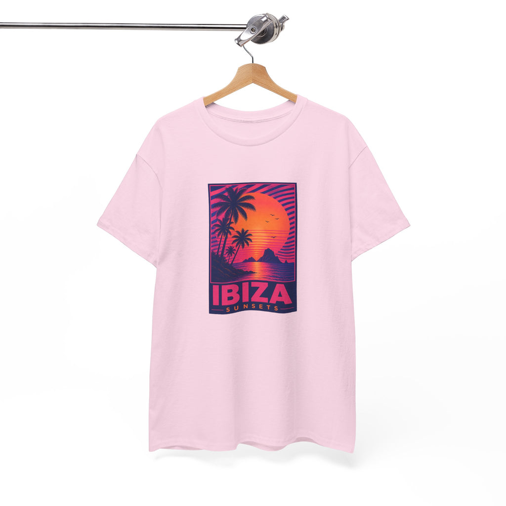 Ibiza Sunsets T-Shirt — Retro Beach Sunset Graphic Tee