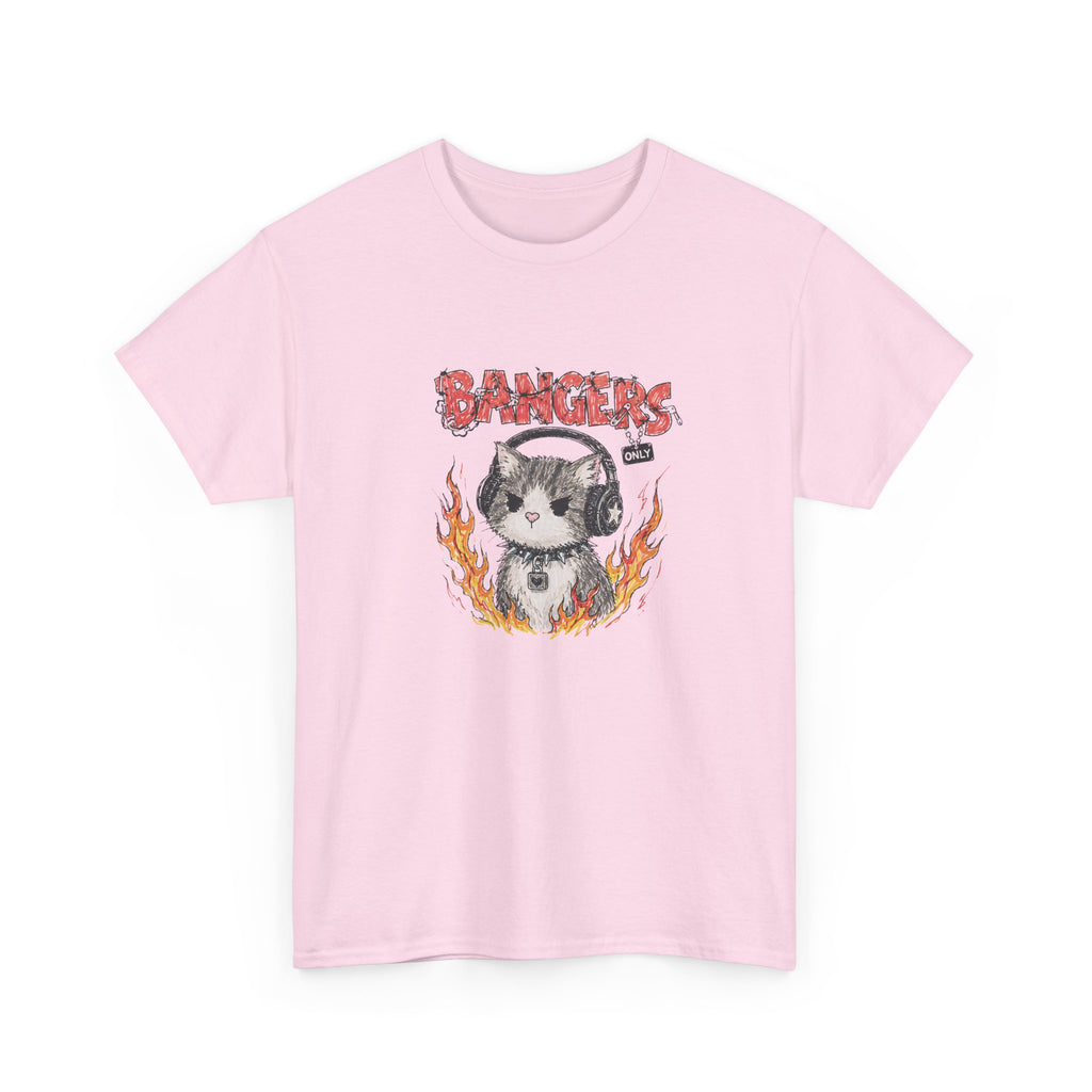 Bangers Only Cat T-Shirt — Funny Cat Music Lover Tee