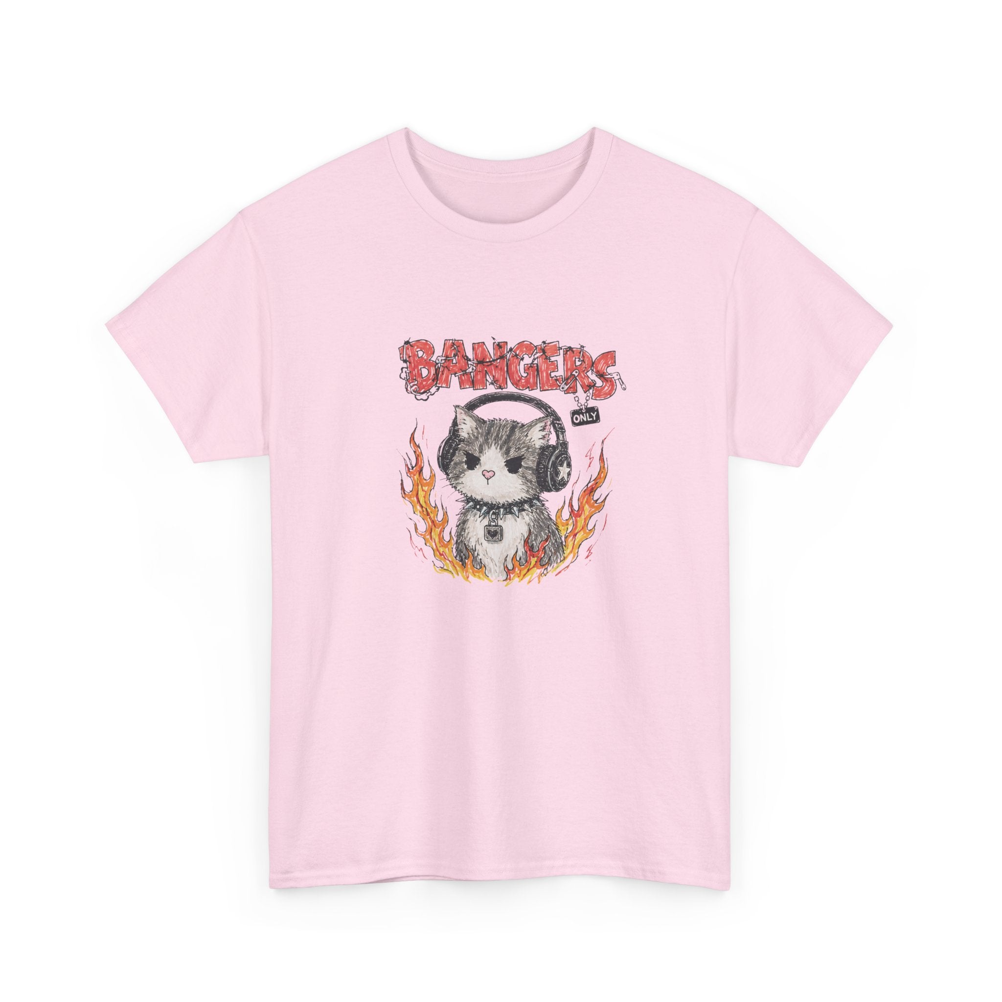 Bangers Only Cat T-Shirt — Funny Cat Music Lover Tee