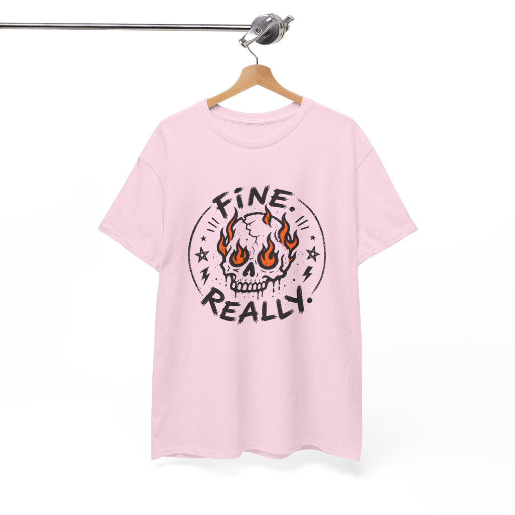 Fine. Really. Skull T-Shirt — Summer Skull Graphic Tee