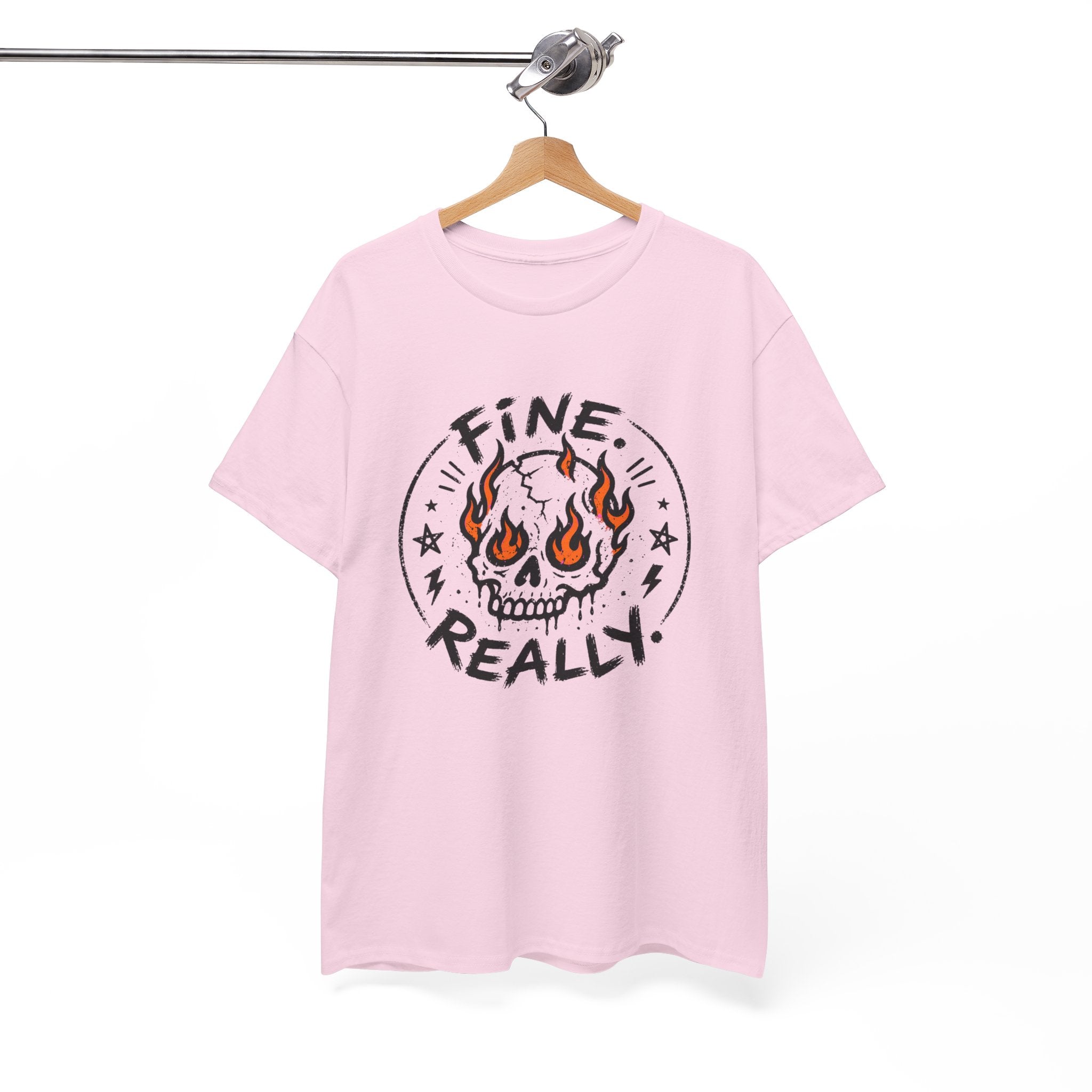 Fine. Really. Skull T-Shirt — Summer Skull Graphic Tee