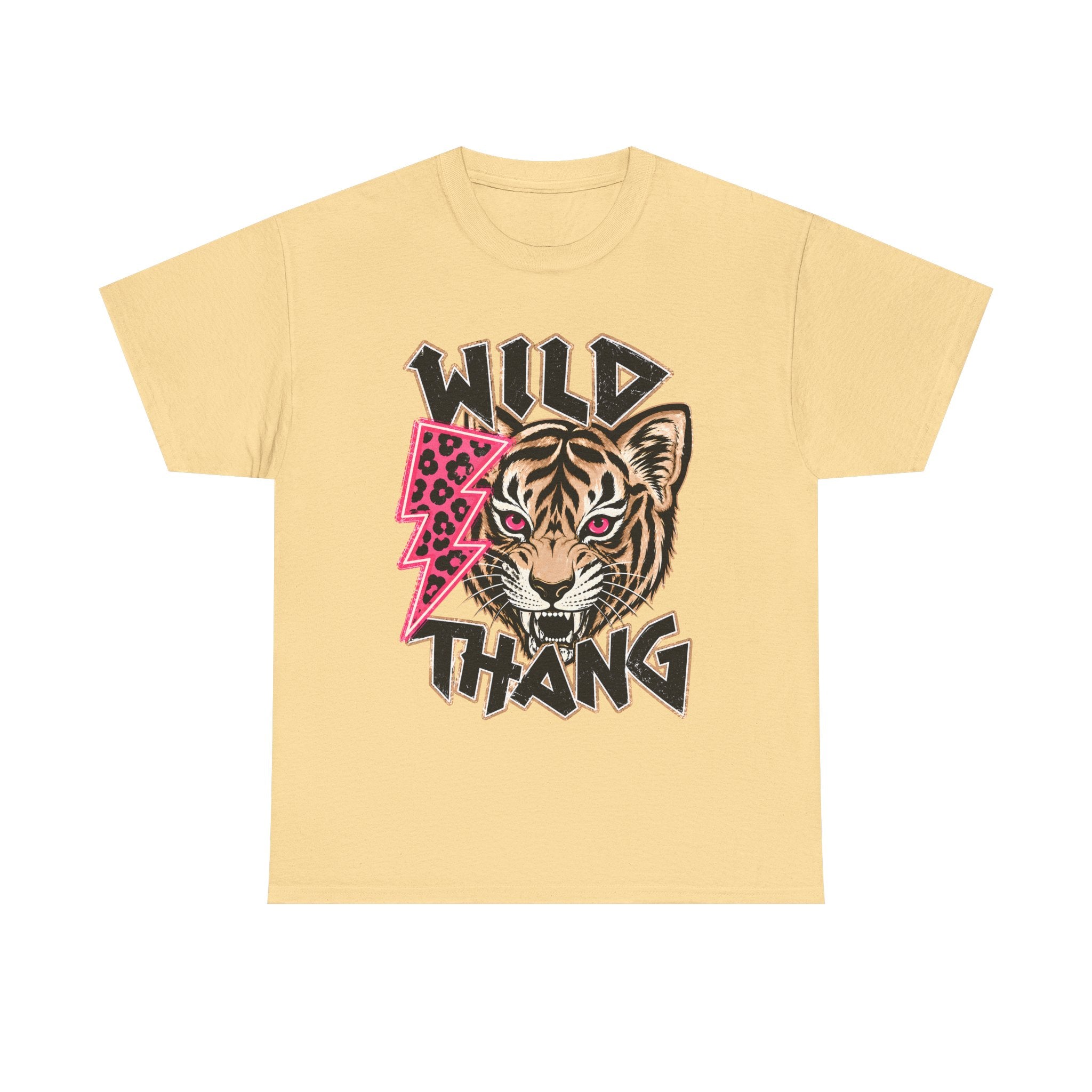 WILD THANG Graphic Tee — Bold Retro Text T-Shirt for Adventure Lovers