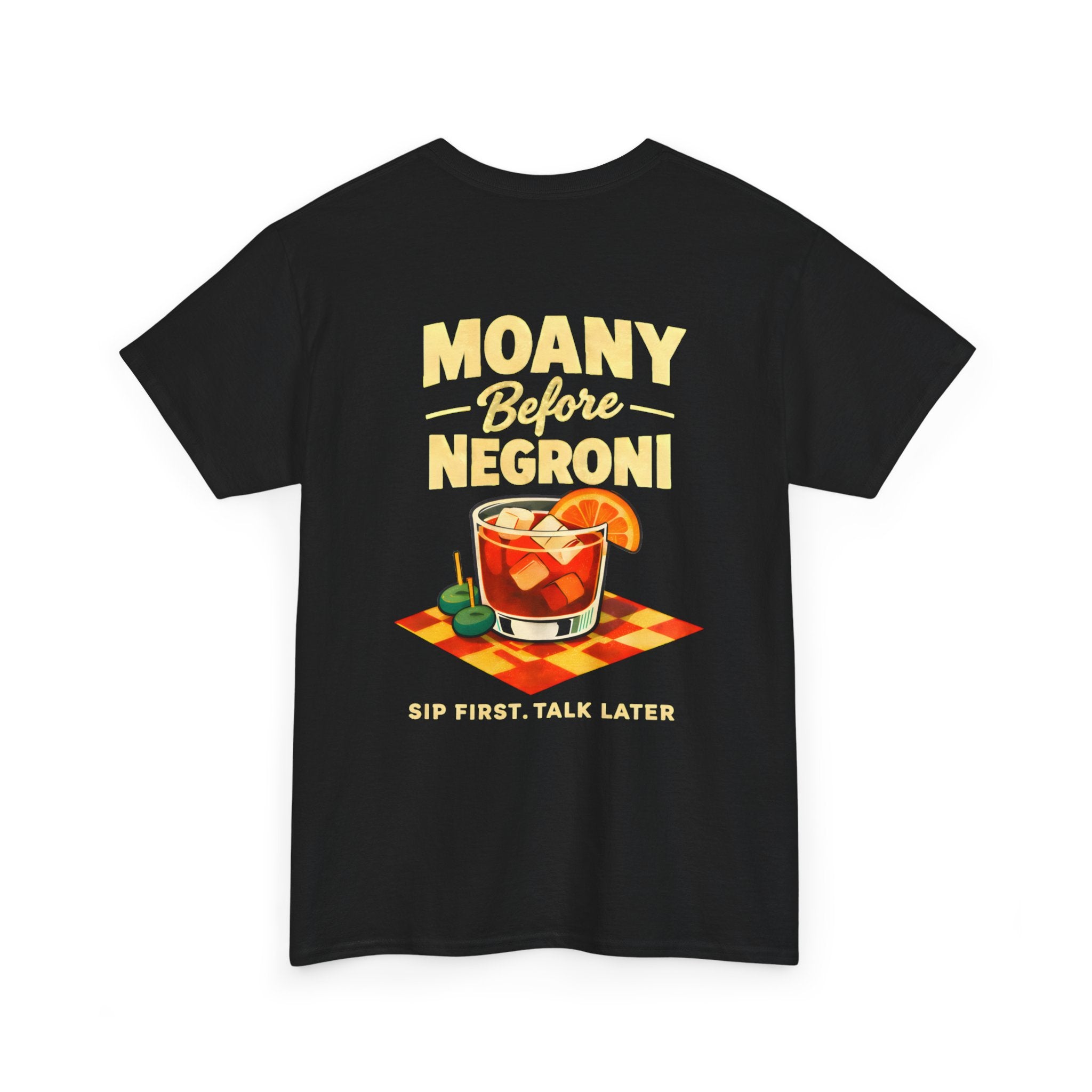 Moany Before Negroni Tee,Black