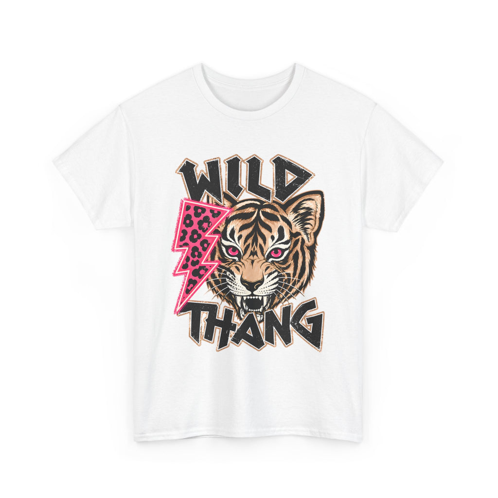 WILD THANG Graphic Tee — Bold Retro Text T-Shirt for Adventure Lovers