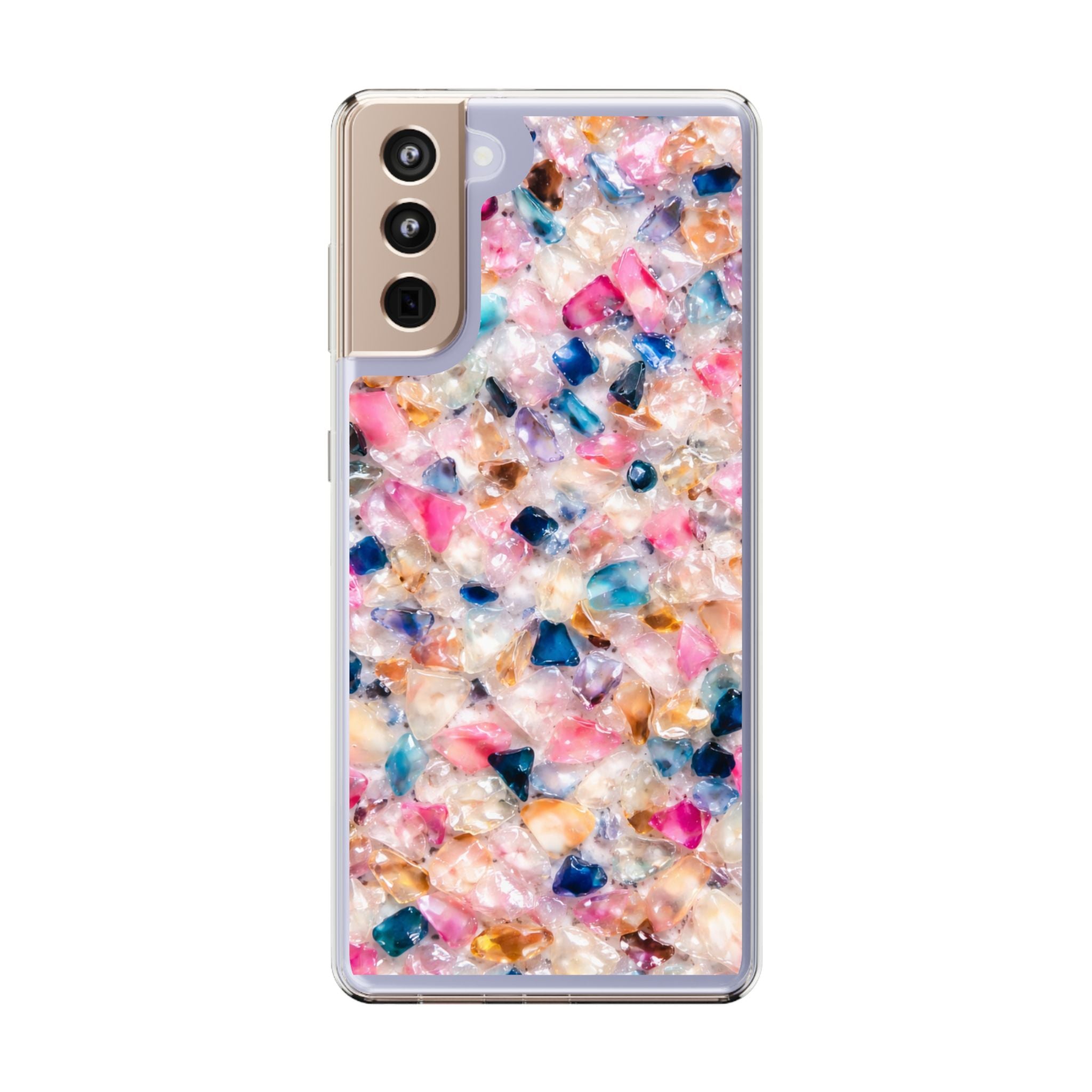Crystal Candy Clear Case — Sparkling Candy Print Phone Case