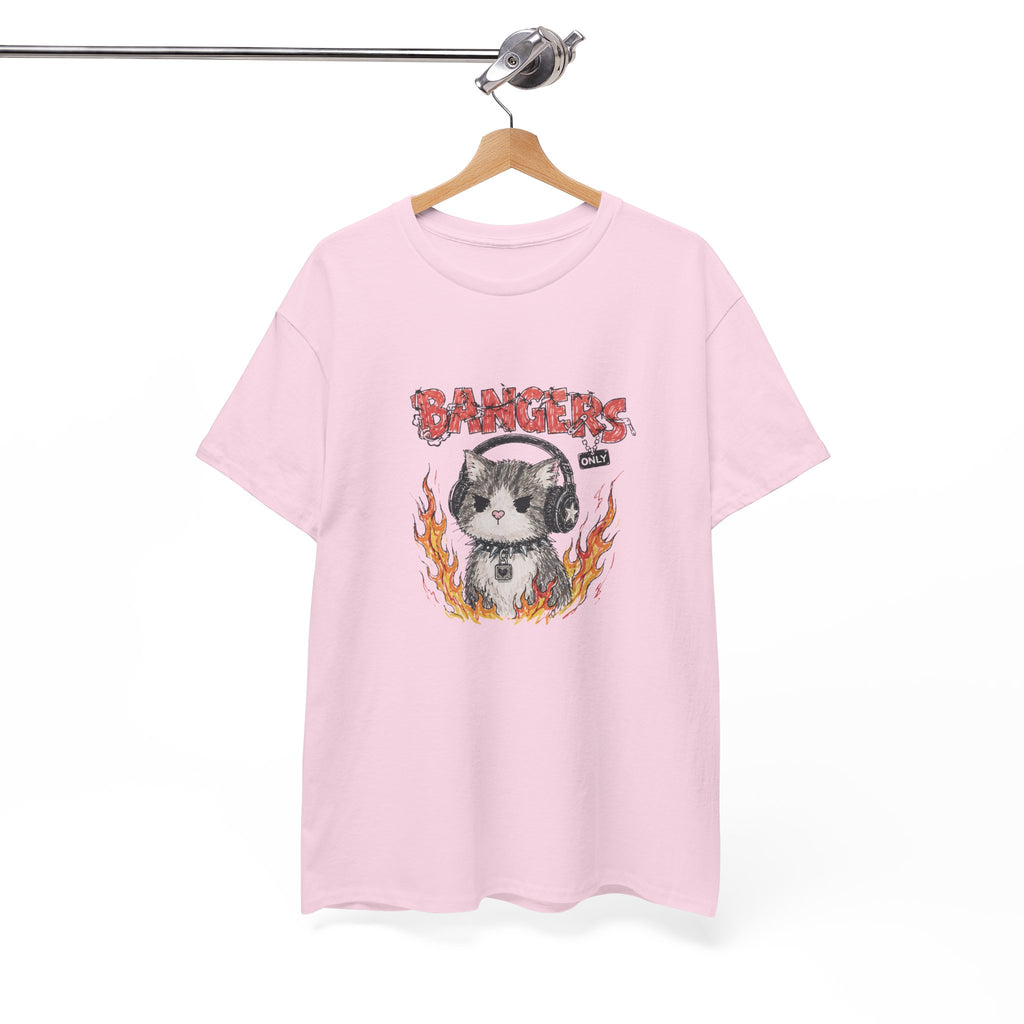 Bangers Only Cat T-Shirt — Funny Cat Music Lover Tee