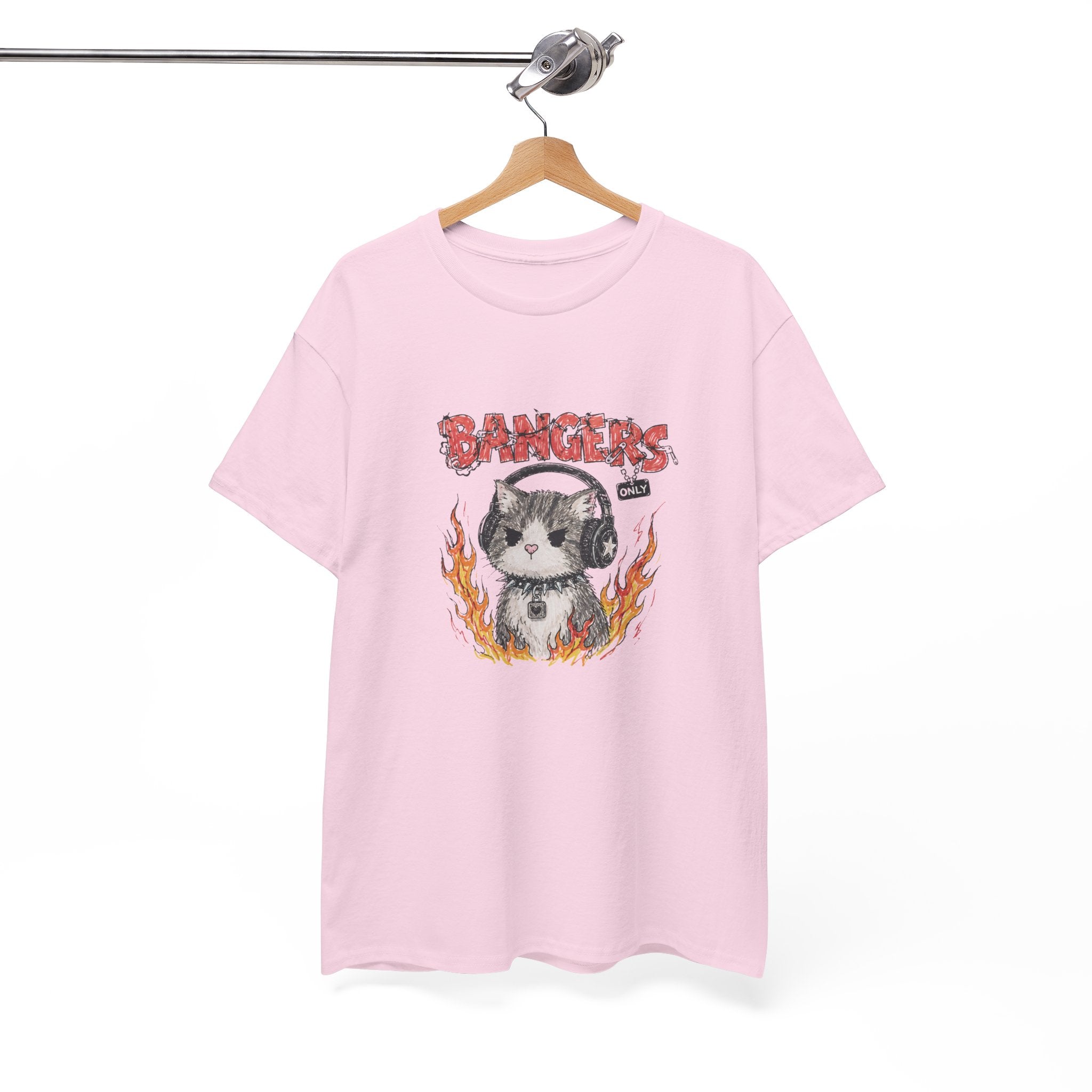 Bangers Only Cat T-Shirt — Funny Cat Music Lover Tee