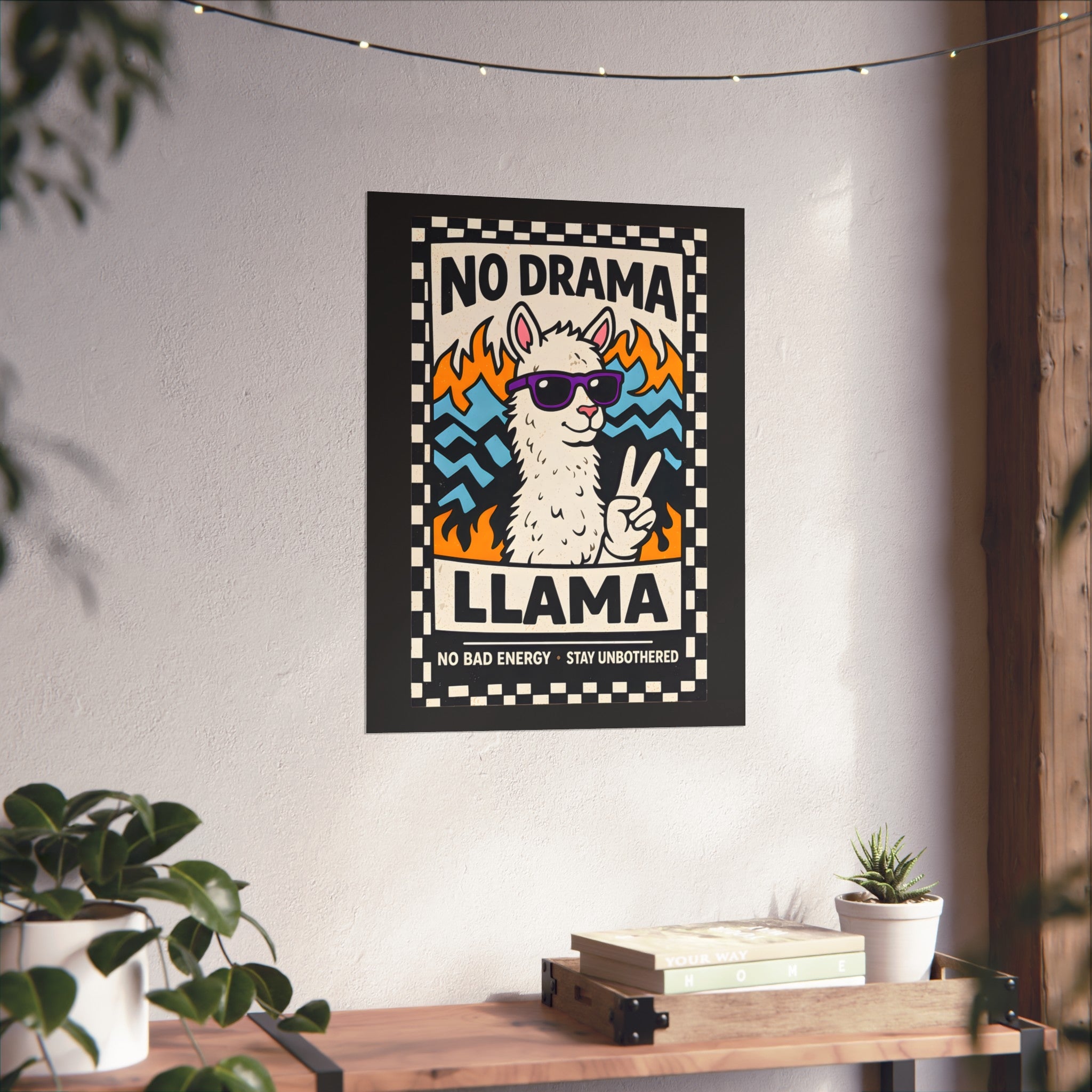 No Drama Llama, Fine Art Poster