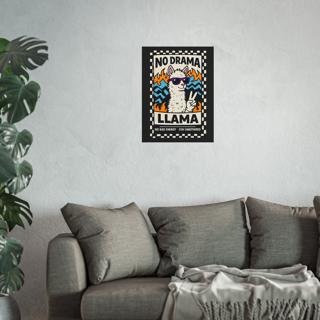 No Drama Llama, Fine Art Poster