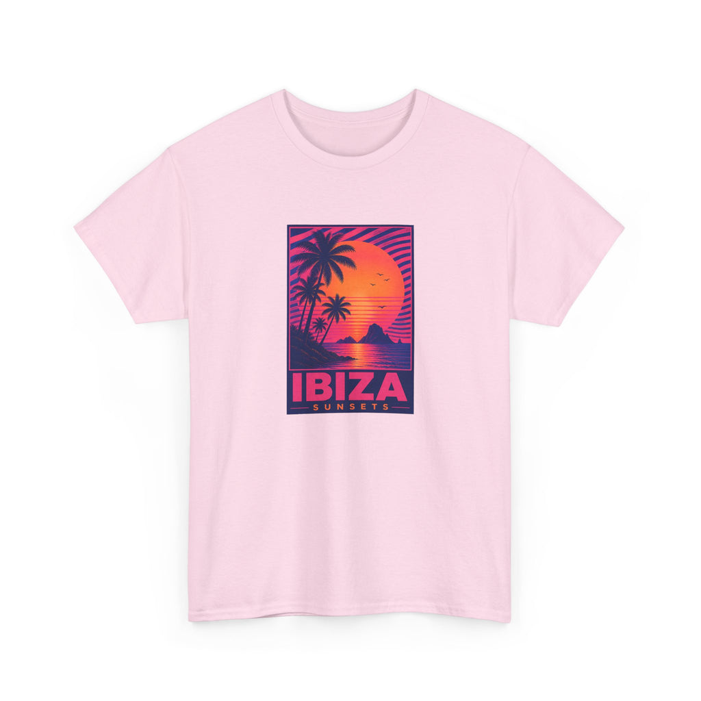 Ibiza Sunsets T-Shirt — Retro Beach Sunset Graphic Tee