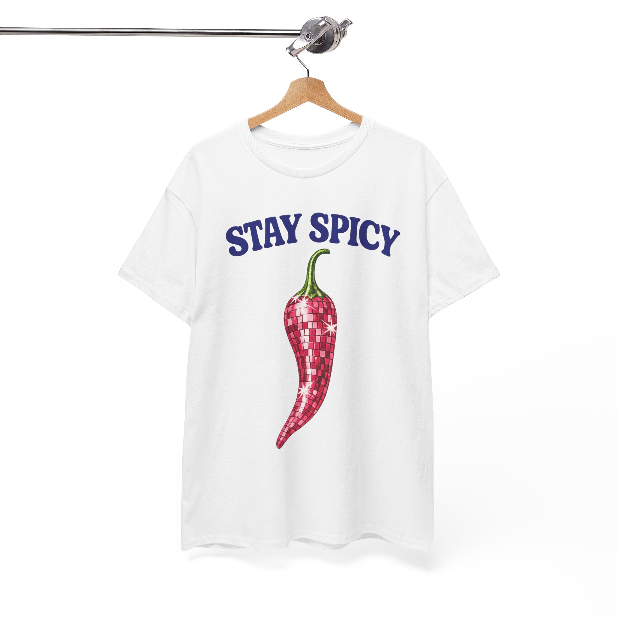 Stay Spicy Chilli Disco T-Shirt — Fun Spicy Pepper Graphic Tee